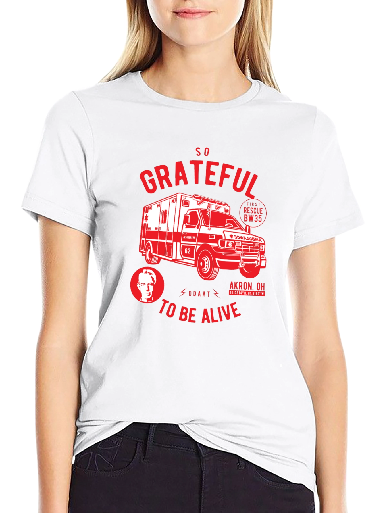 Grateful Ambulance Graphic Tee - Black