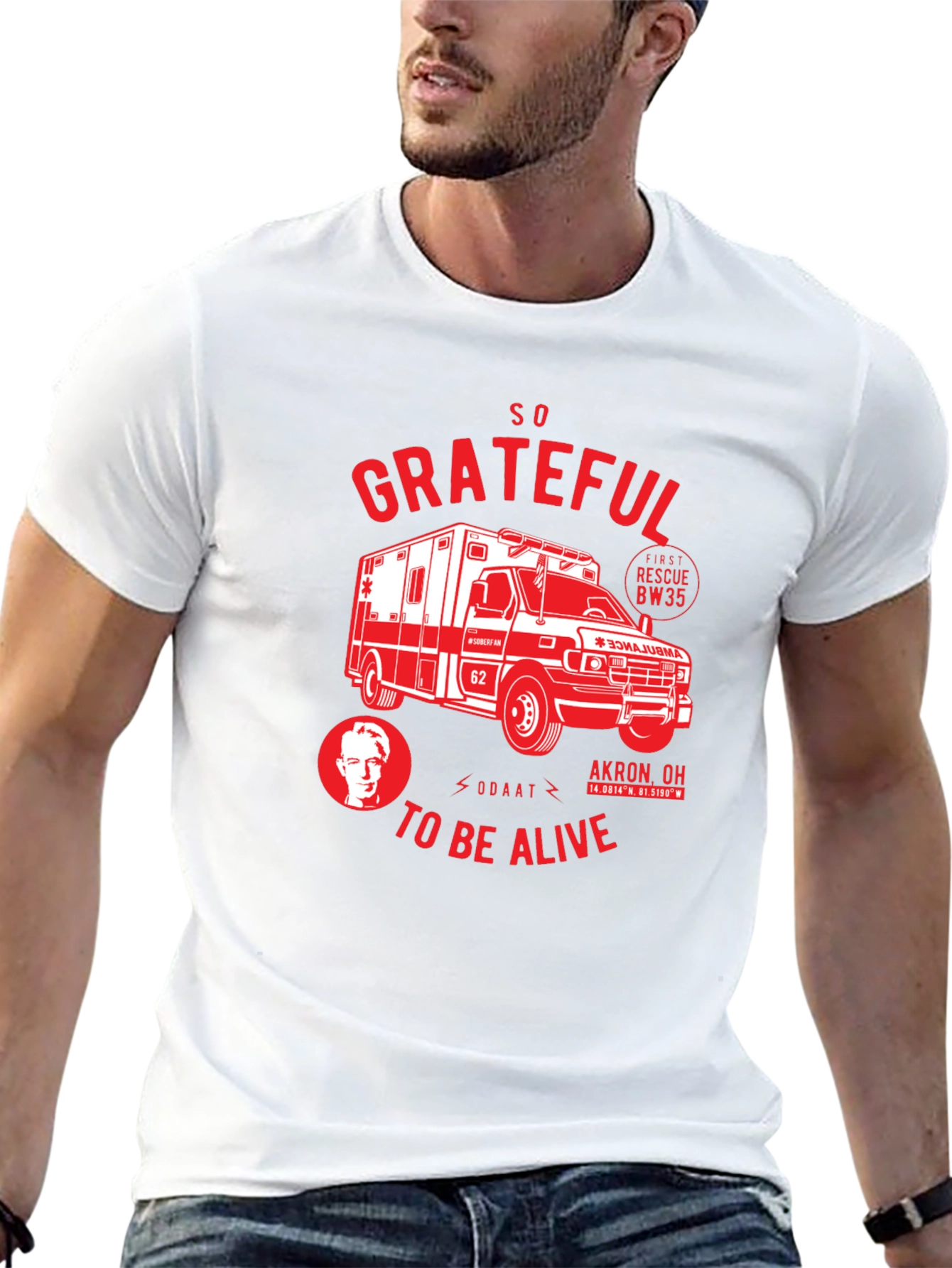 Grateful Ambulance Graphic Tee - Black