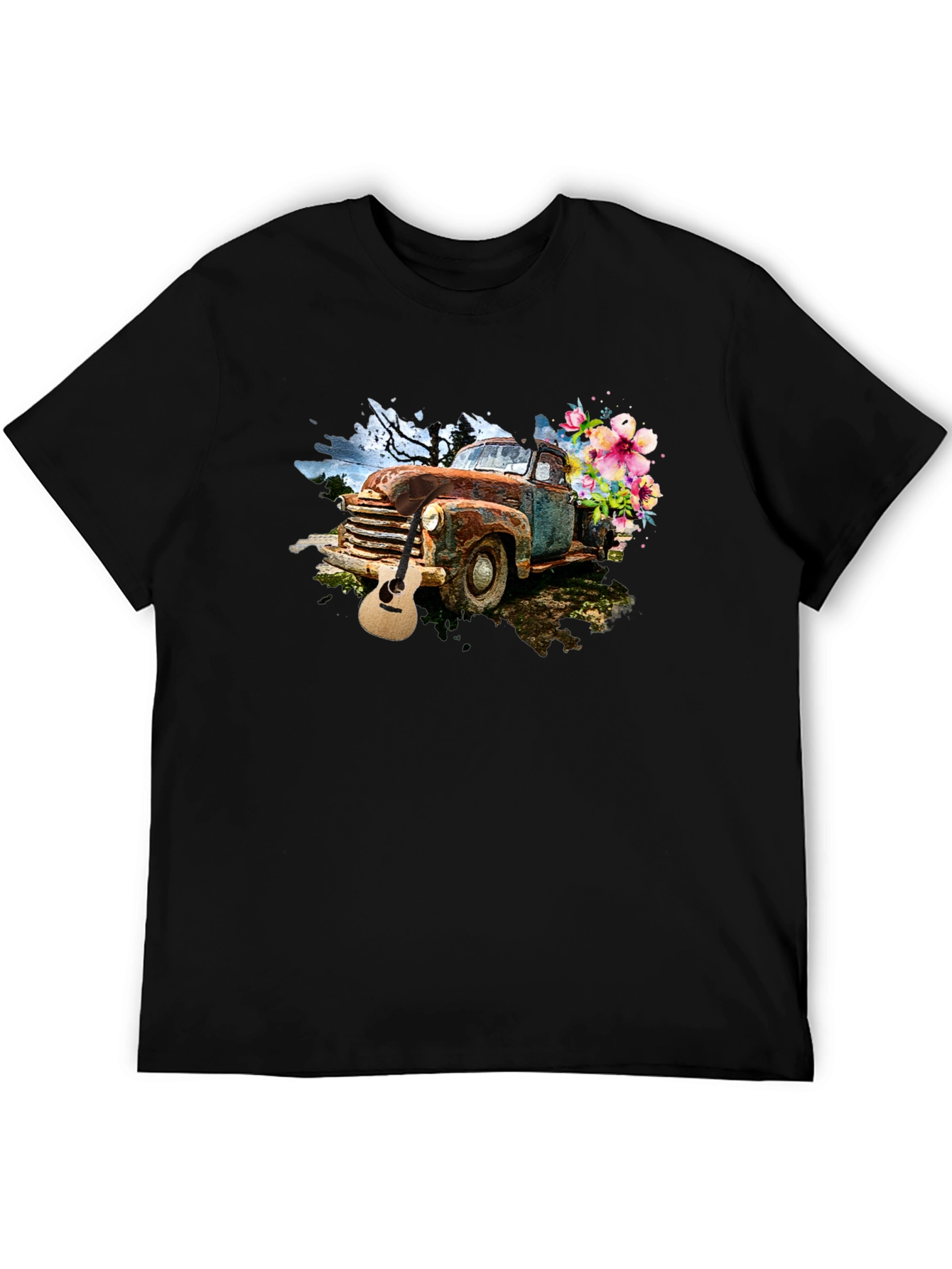Rustic Truck & Guitar Graphic Tee