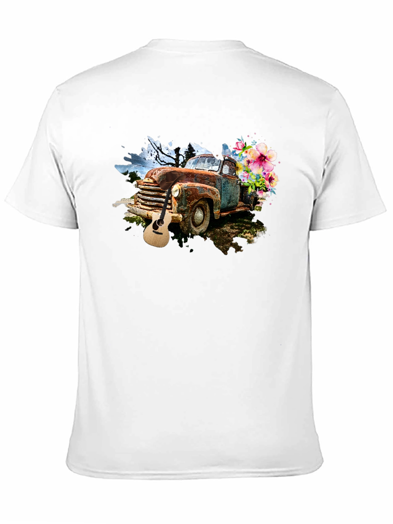 Rustic Truck & Guitar Graphic Tee