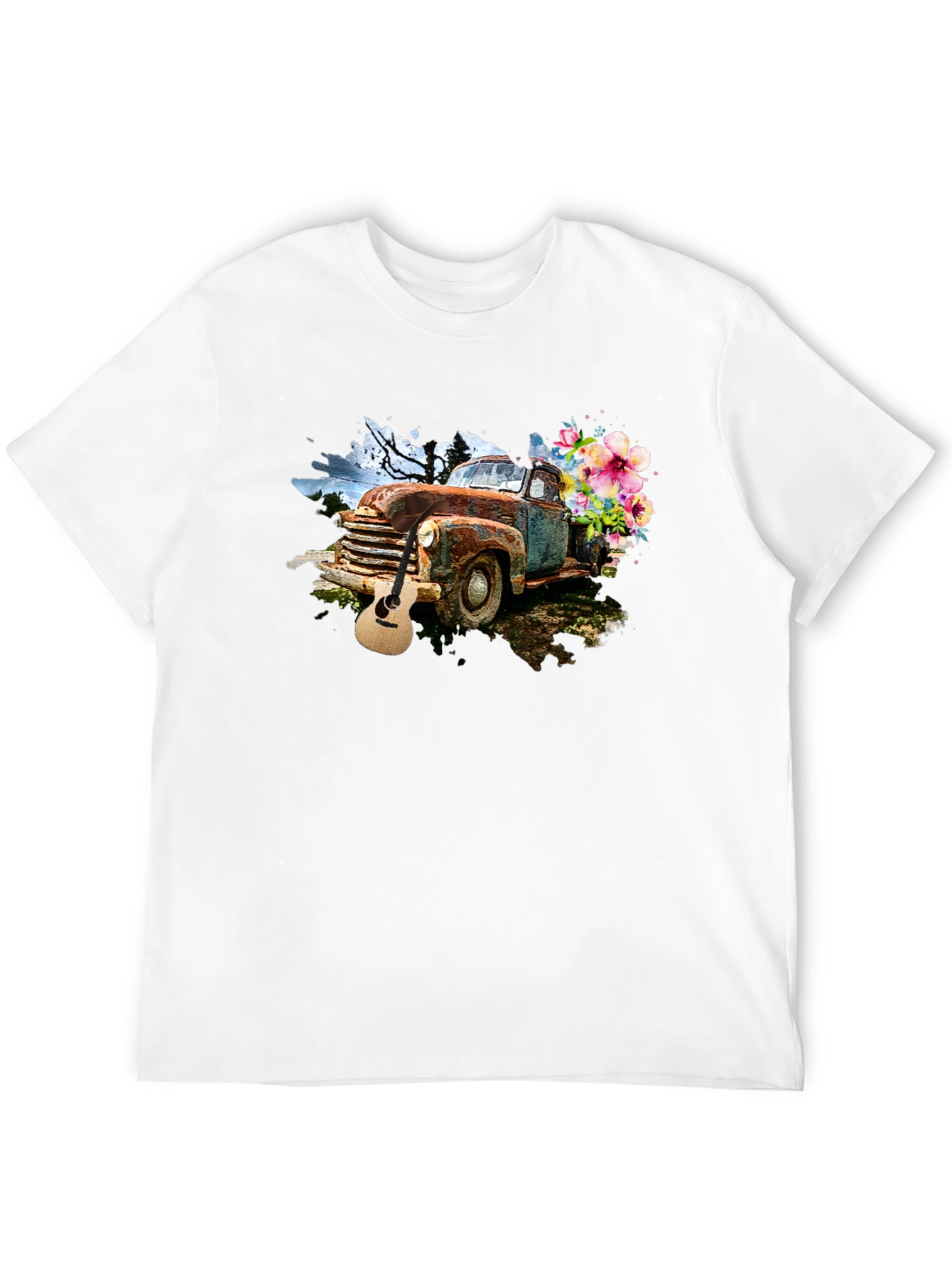 Rustic Truck & Guitar Graphic Tee