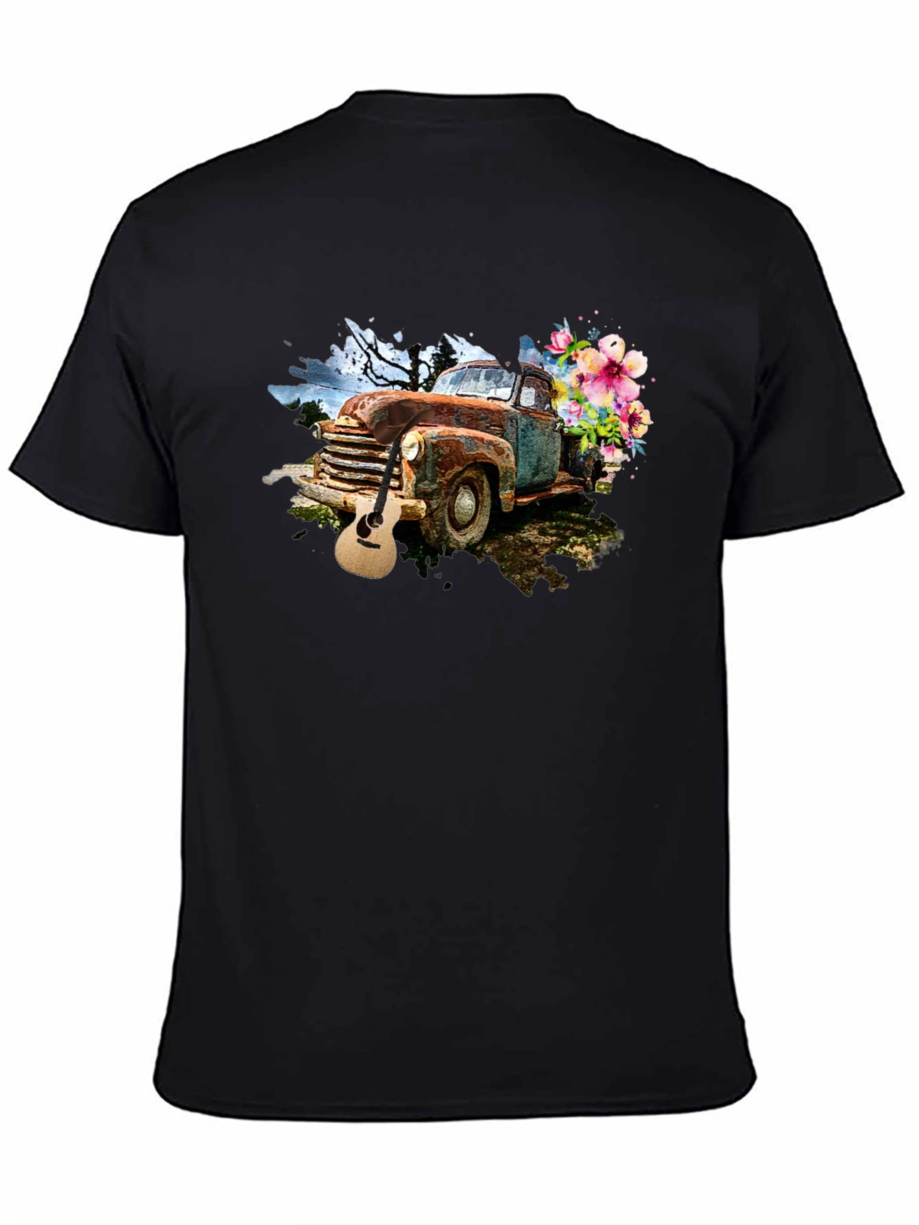 Rustic Truck & Guitar Graphic Tee