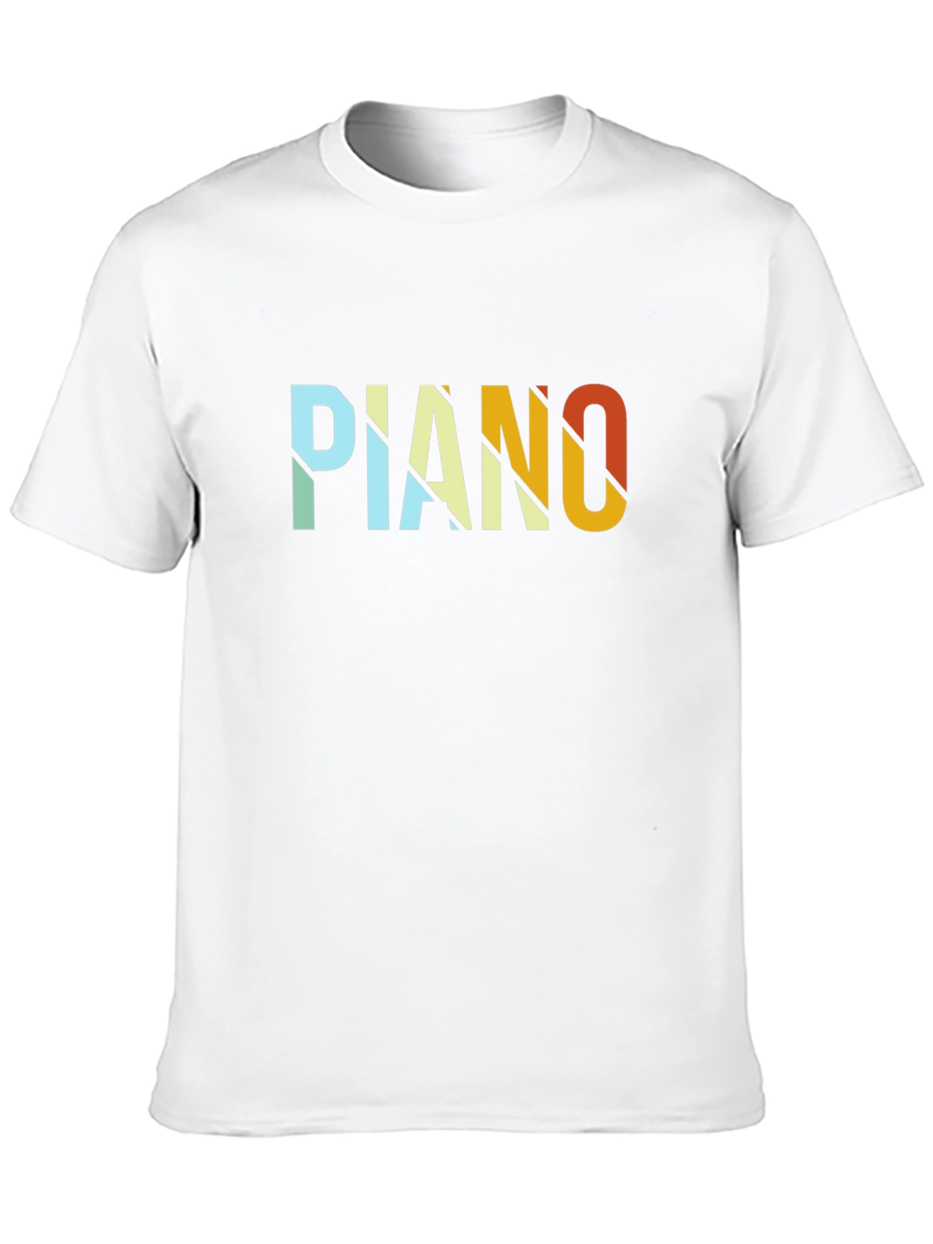 Retro Piano Graphic T-Shirt - Black