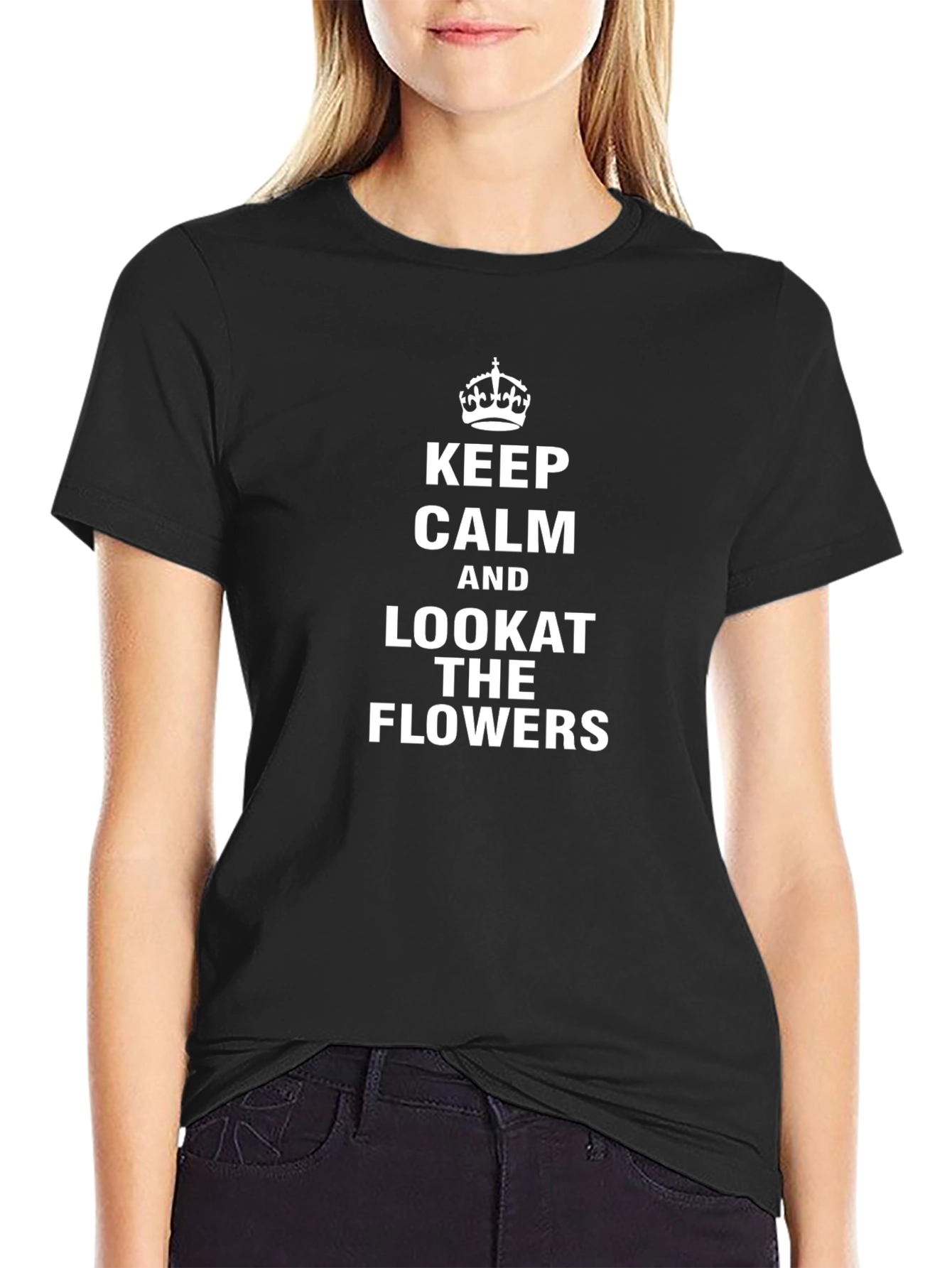 Keep Calm & Look at the Flowers T-Shirt