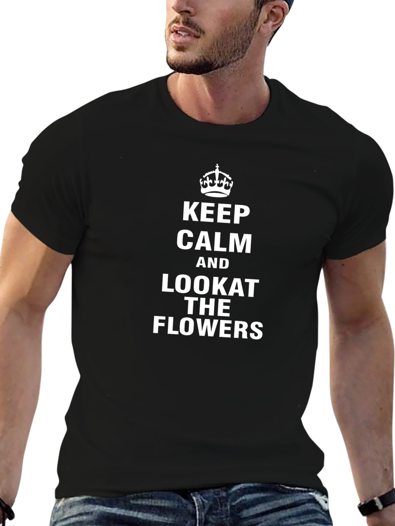 Keep Calm & Look at the Flowers T-Shirt