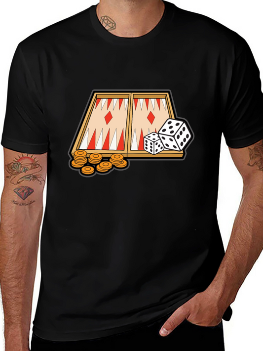 Backgammon Game Graphic T-Shirt