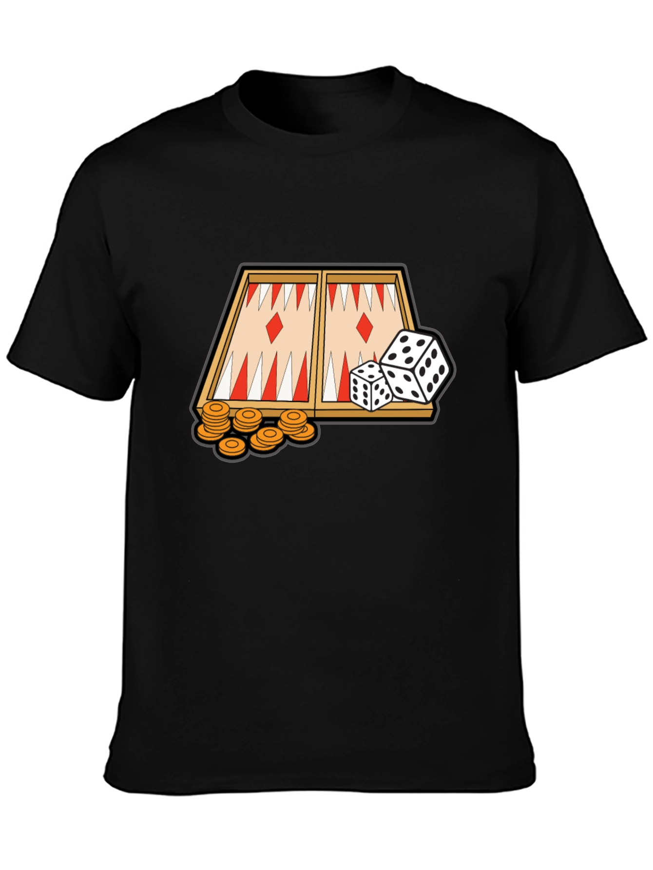 Backgammon Game Graphic T-Shirt