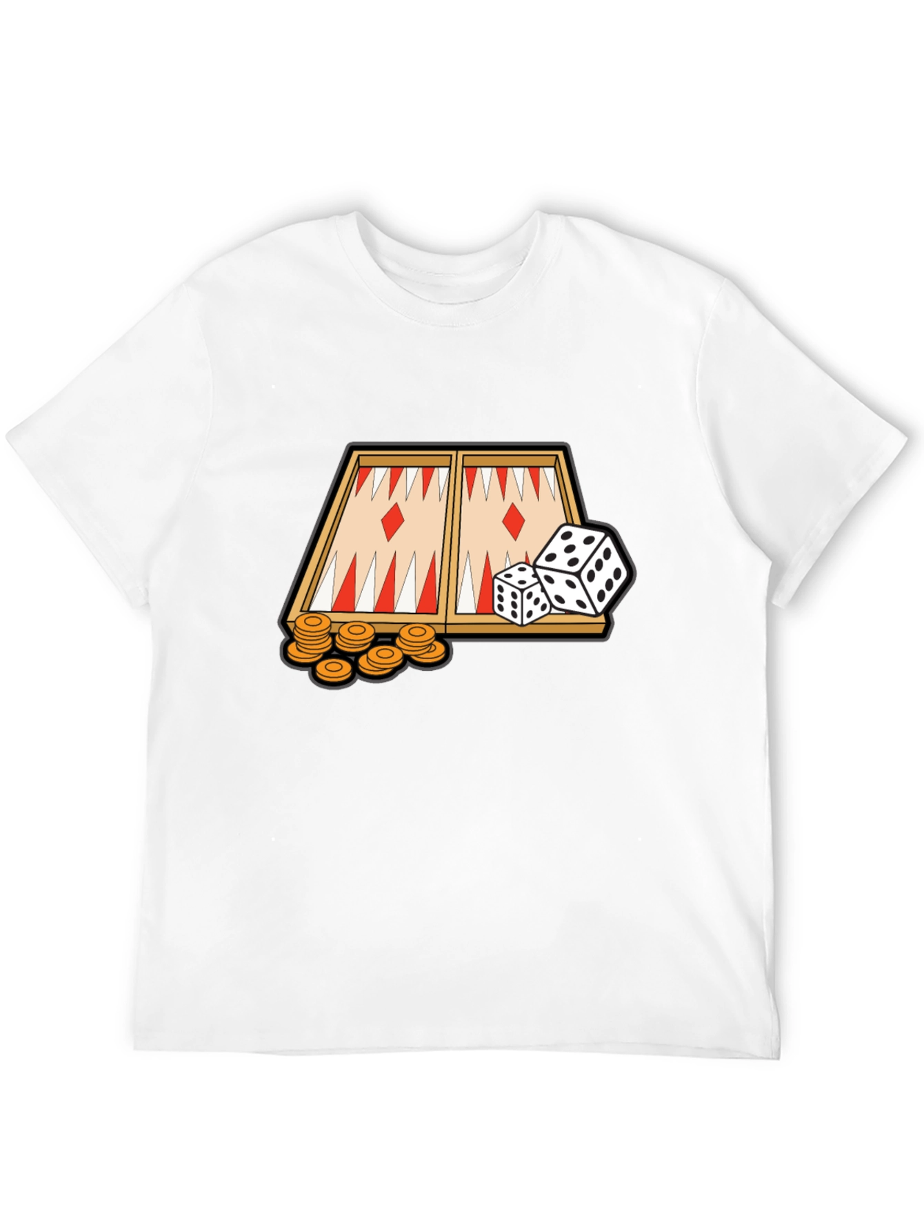Backgammon Game Graphic T-Shirt