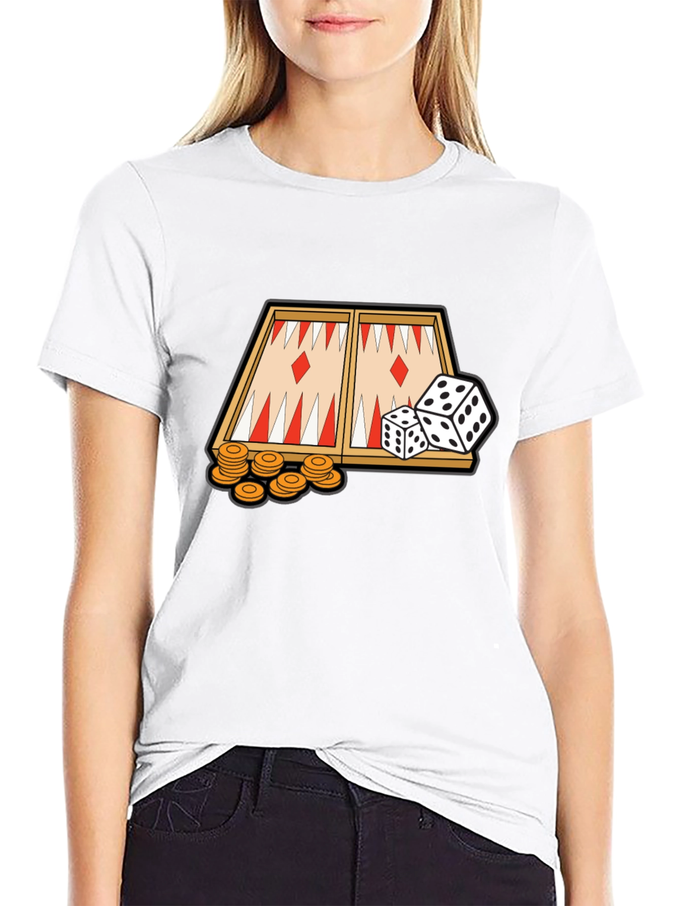 Backgammon Game Graphic T-Shirt