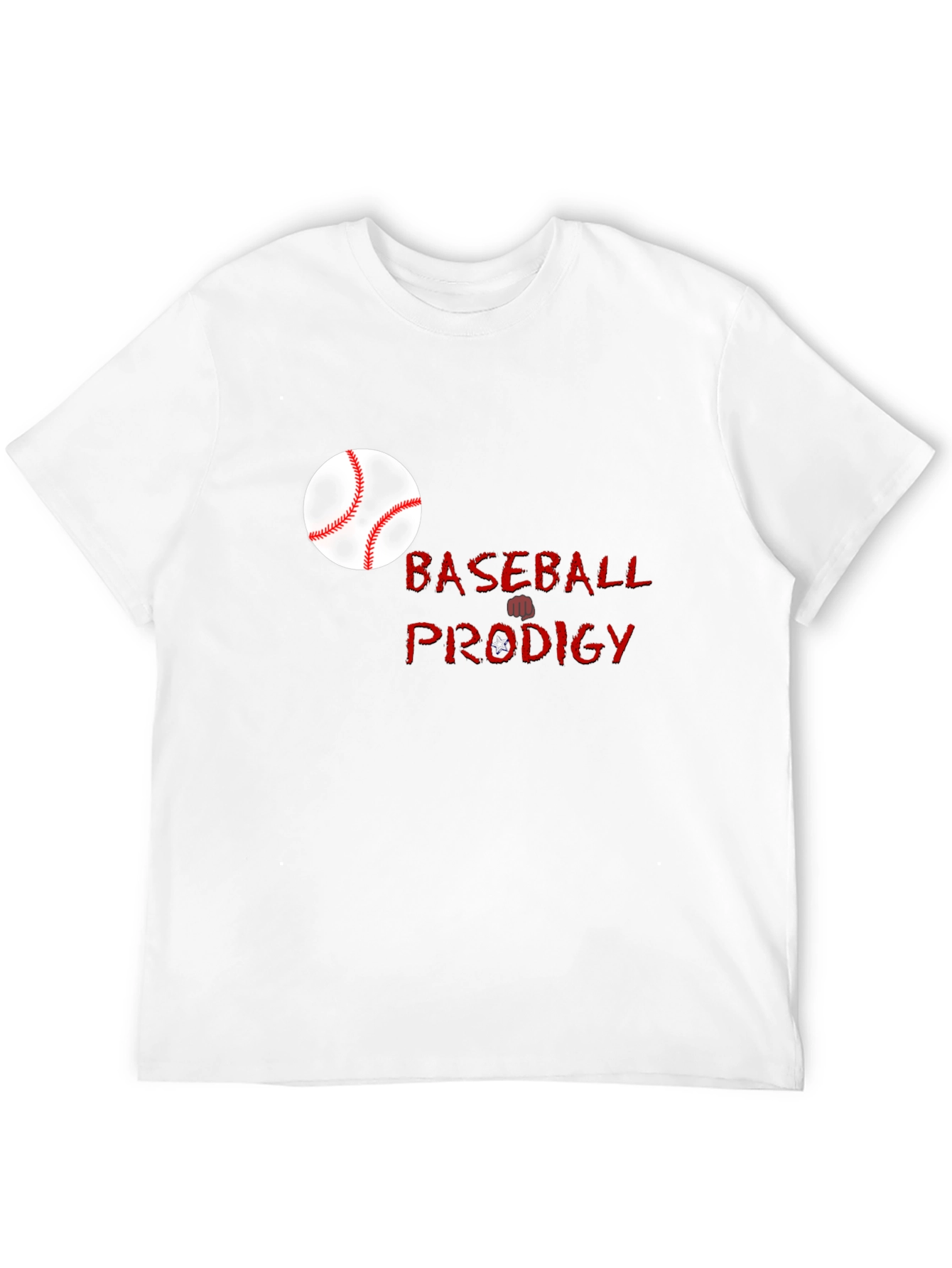 Baseball Prodigy Black Graphic T-Shirt
