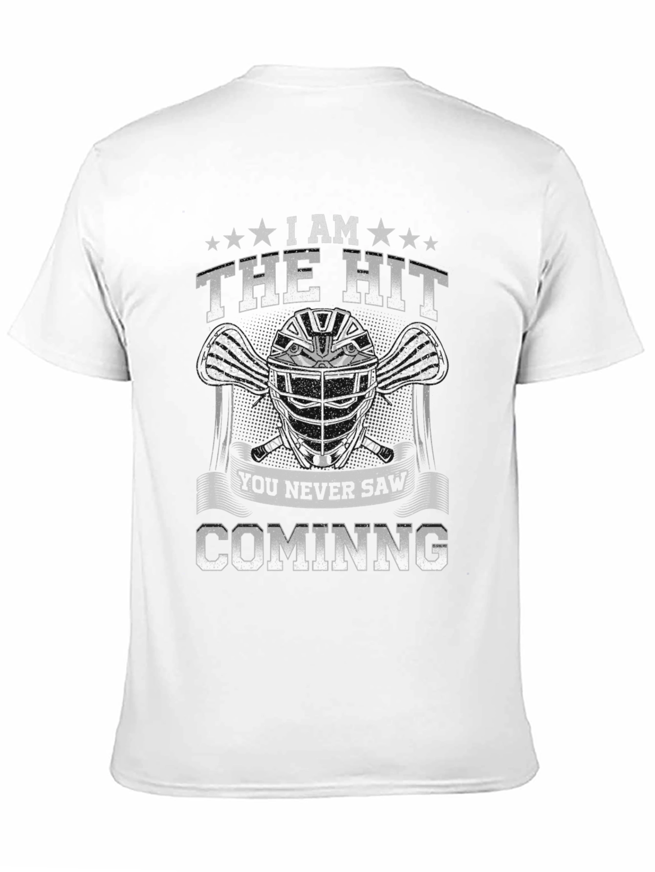 The Hit T-Shirt Lacrosse Helmet Graphic Tee