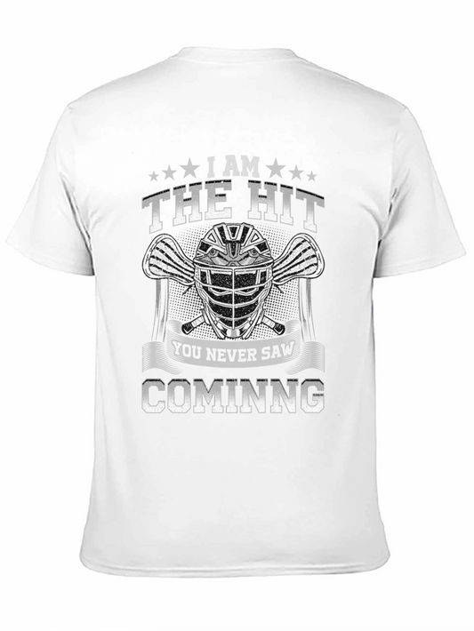 The Hit T-Shirt Lacrosse Helmet Graphic Tee
