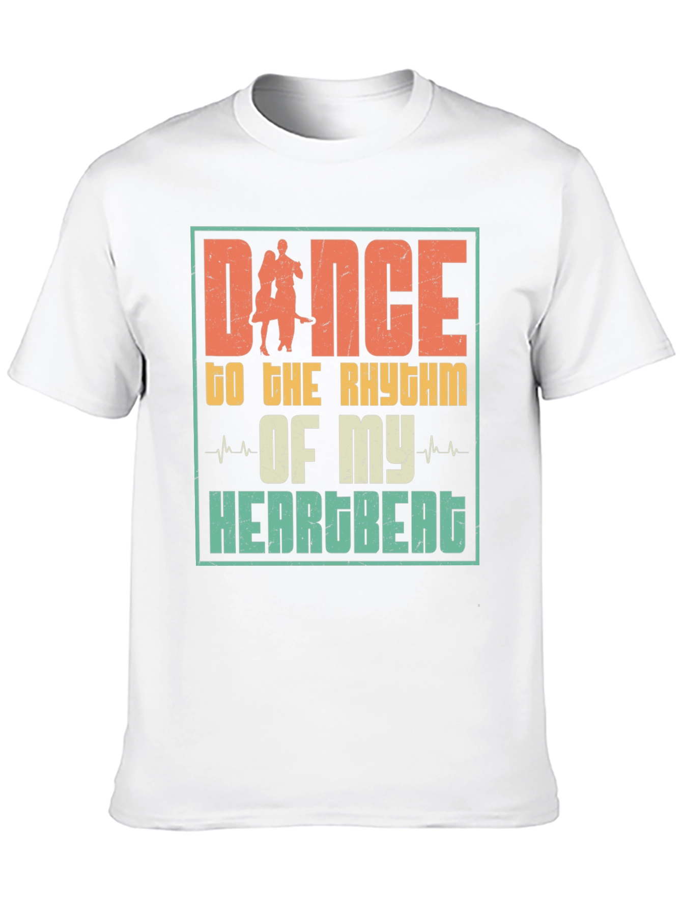 Dance to the Rhythm Heartbeat Graphic Tee