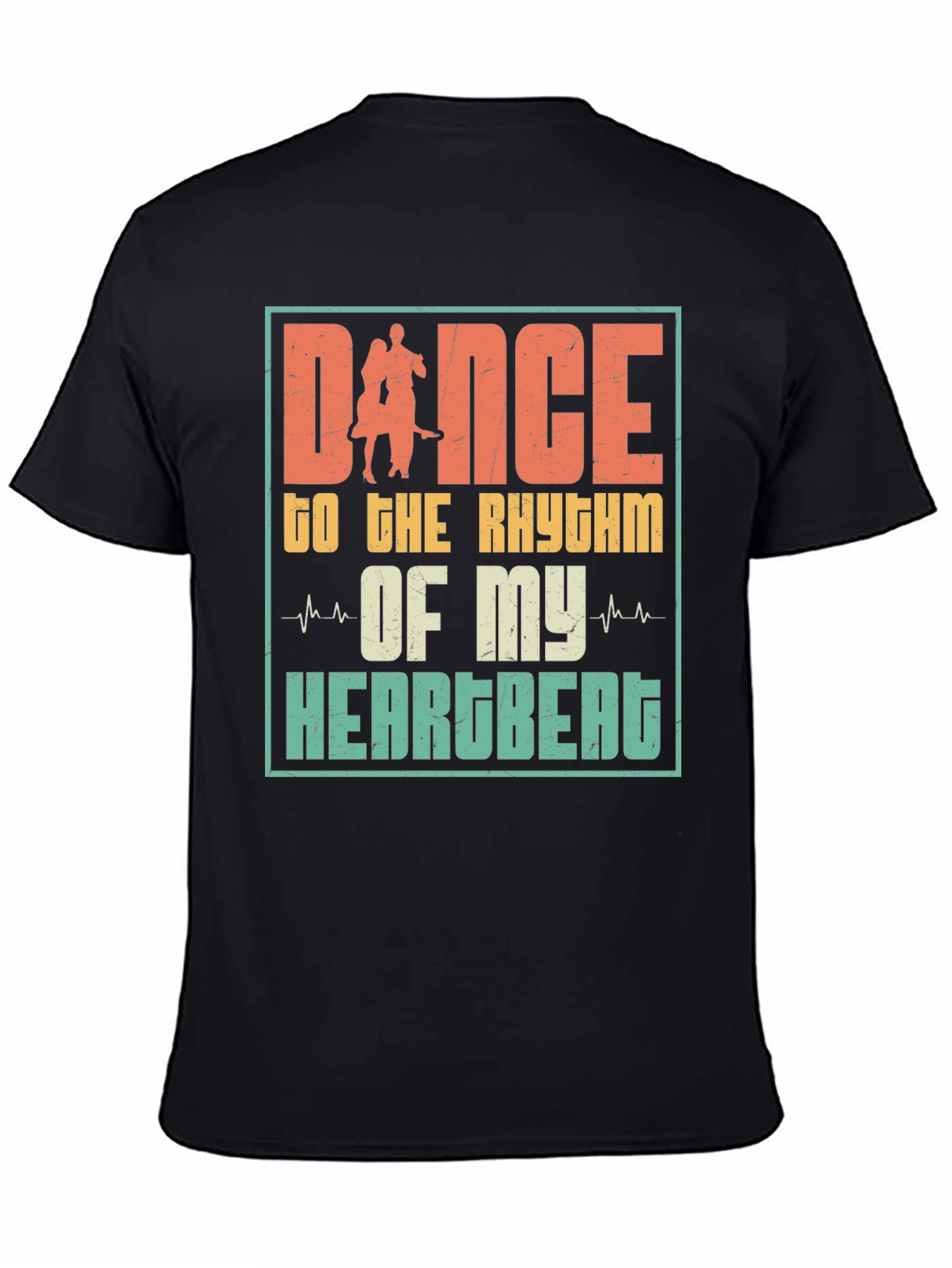 Dance to the Rhythm Heartbeat Graphic Tee
