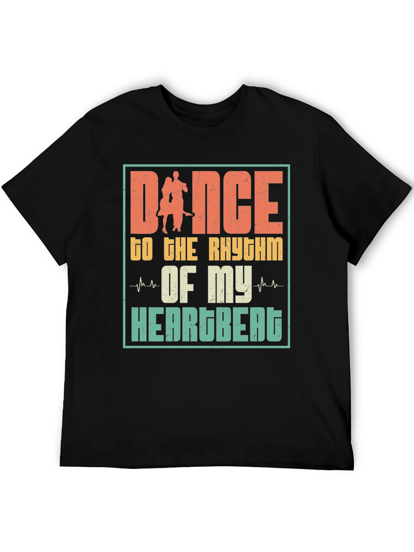 Dance to the Rhythm Heartbeat Graphic Tee