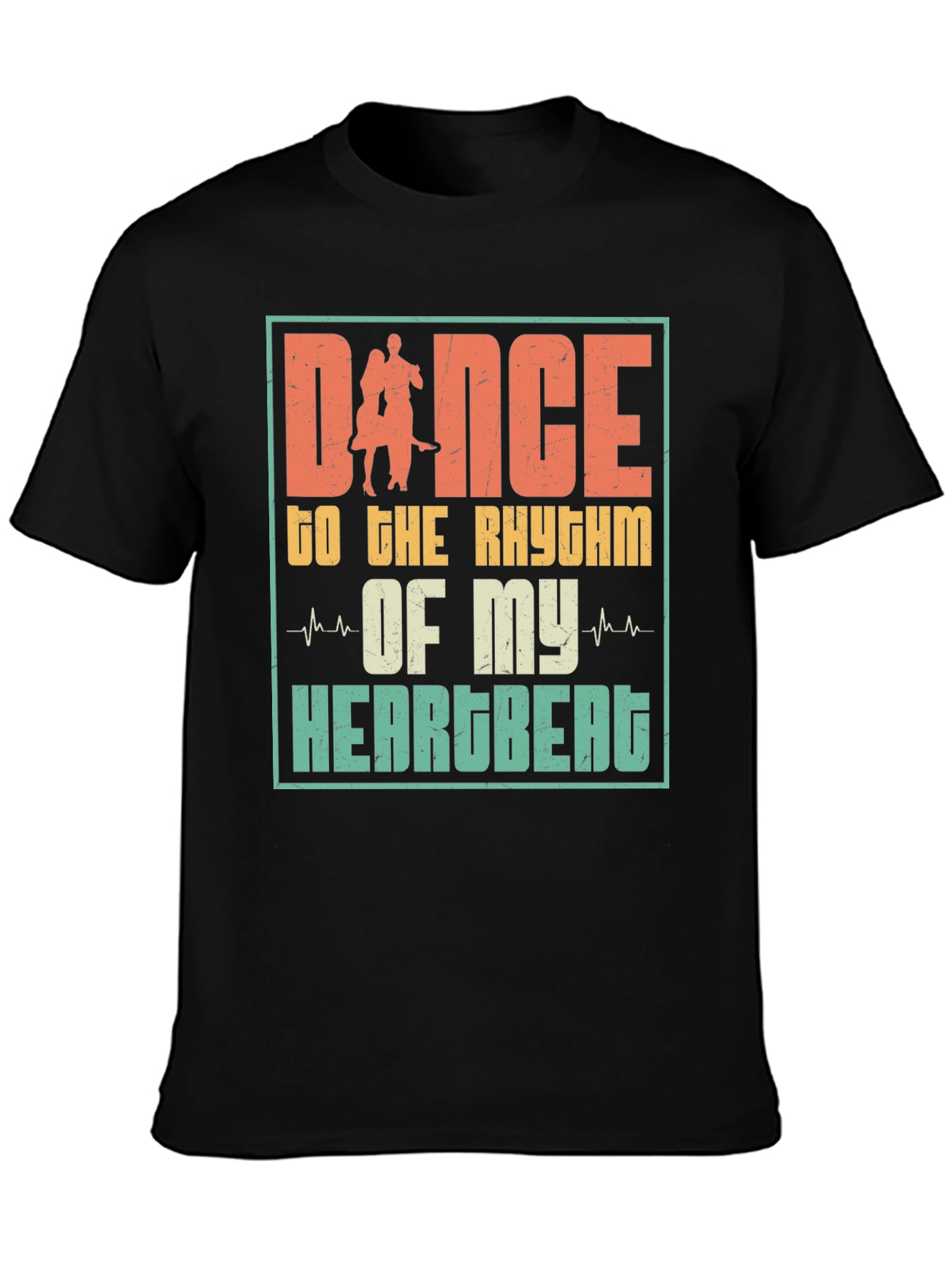 Dance to the Rhythm Heartbeat Graphic Tee