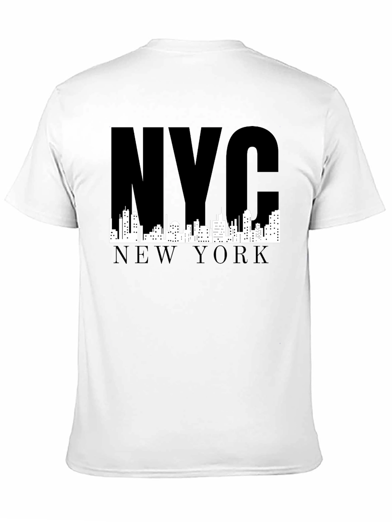 NYC Skyline Graphic T-Shirt - Black