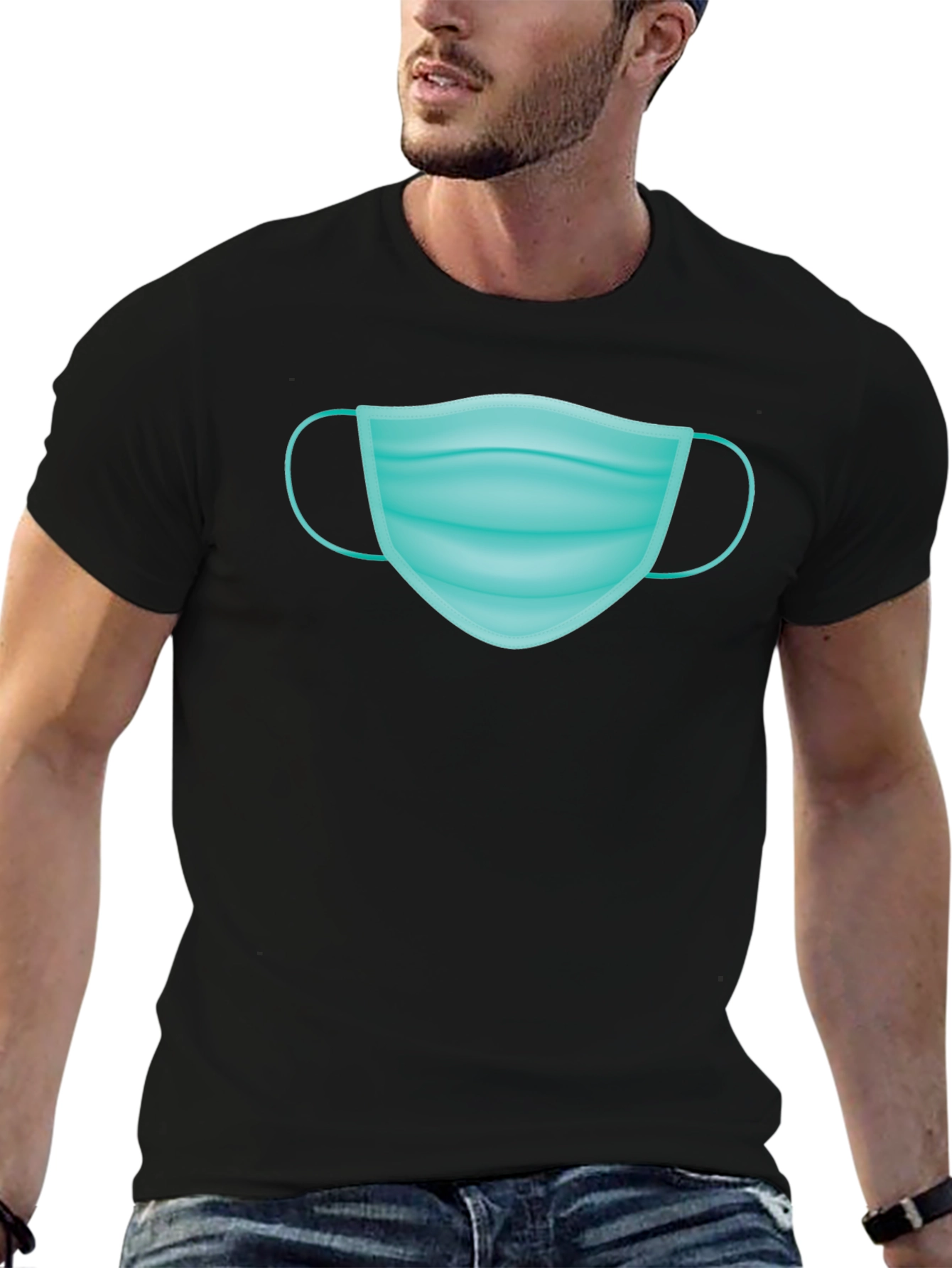 Mask Graphic T-Shirt - Stay Safe in Style