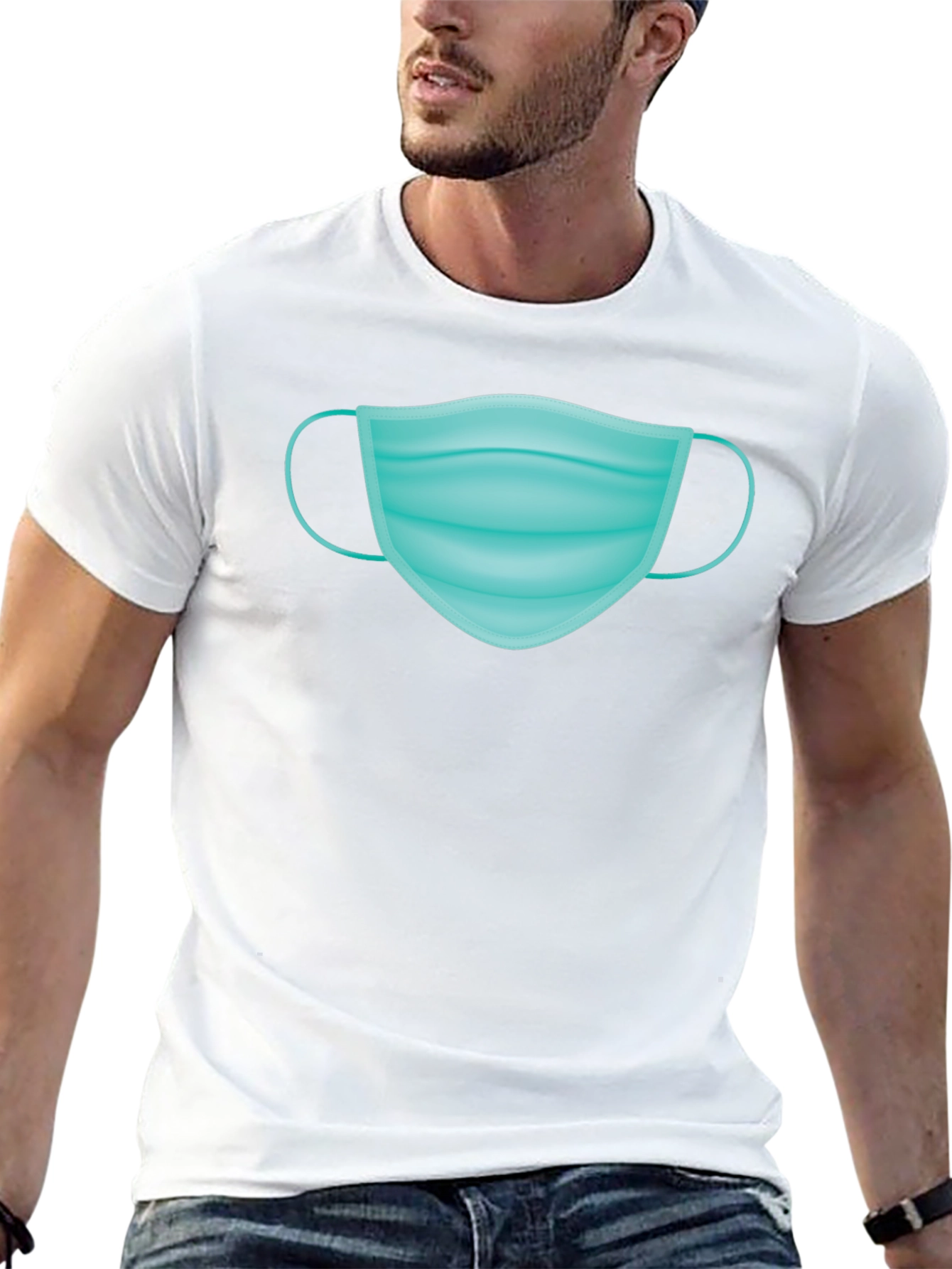 Mask Graphic T-Shirt - Stay Safe in Style