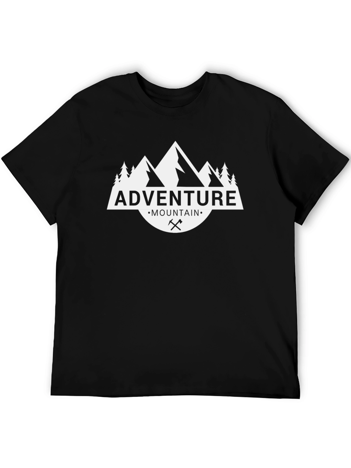 Adventure Mountain Graphic T-Shirt - Black