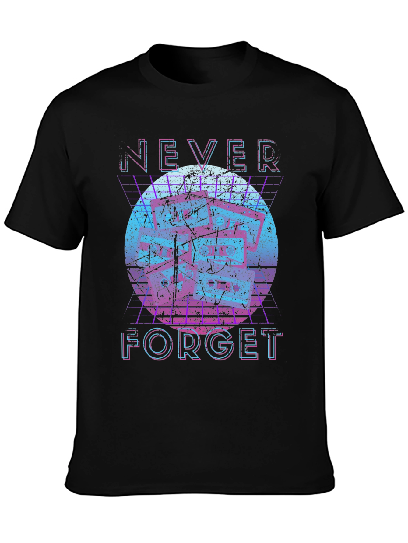 Retro Never Forget Graphic T-Shirt