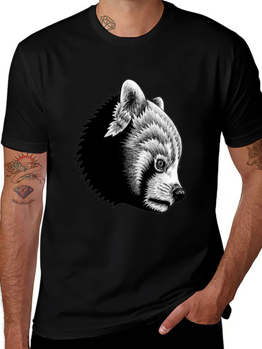 Black Bear Graphic Tee - Mens Short Sleeve Crew Neck