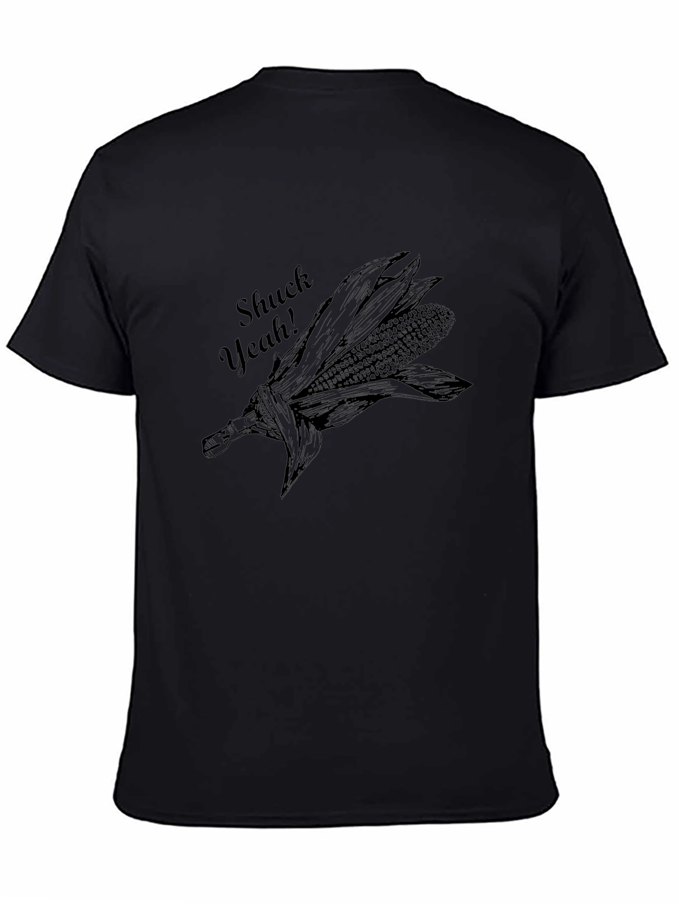 Shuck Yeah! Corn Graphic Black Tee