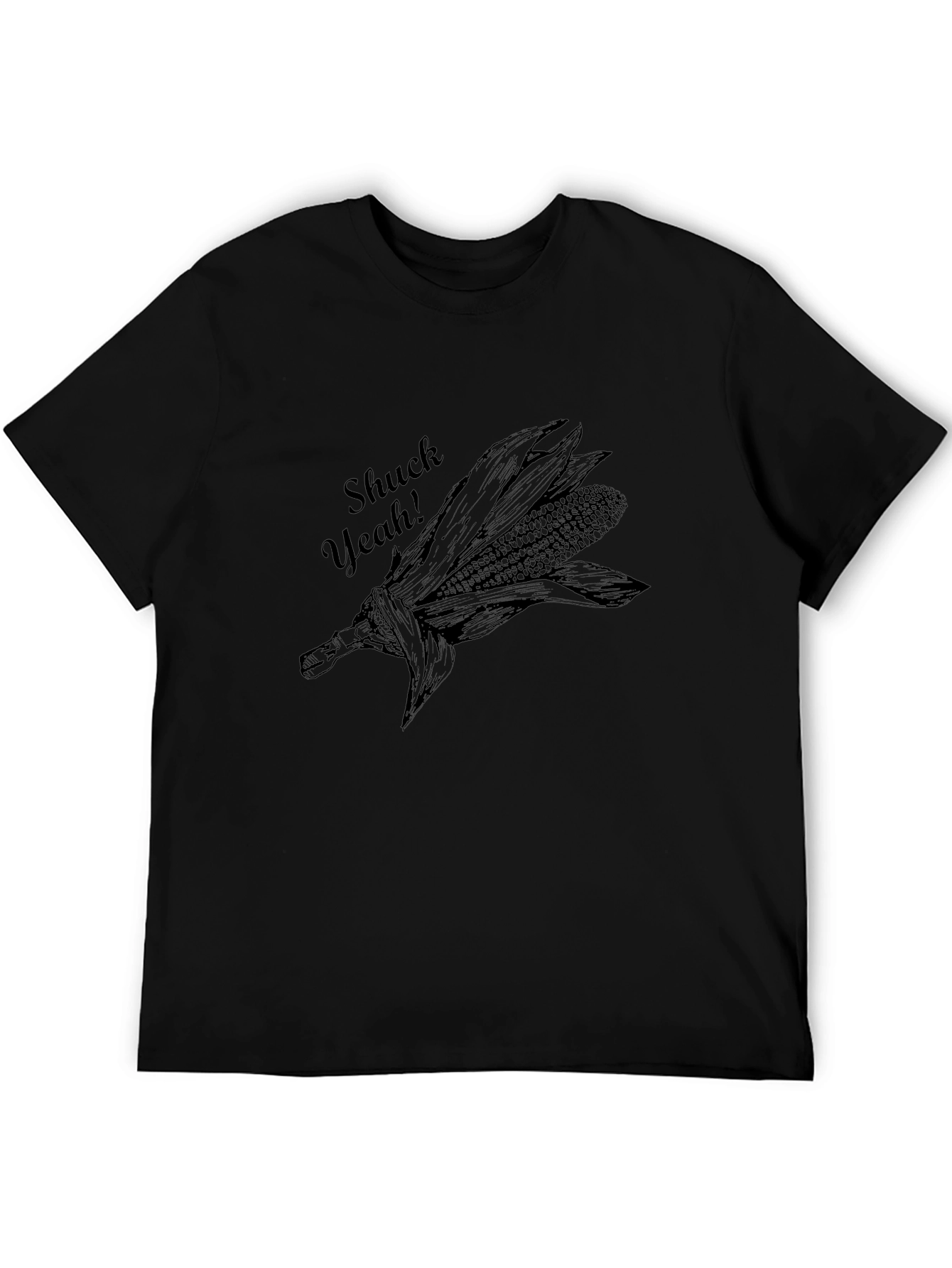 Shuck Yeah! Corn Graphic Black Tee