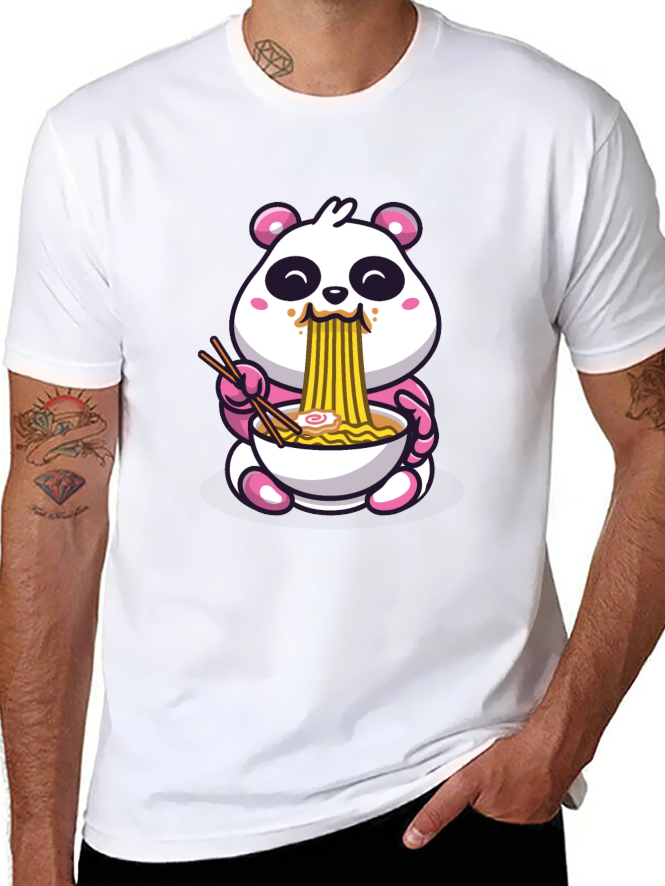 Cute Panda Ramen T-Shirt
