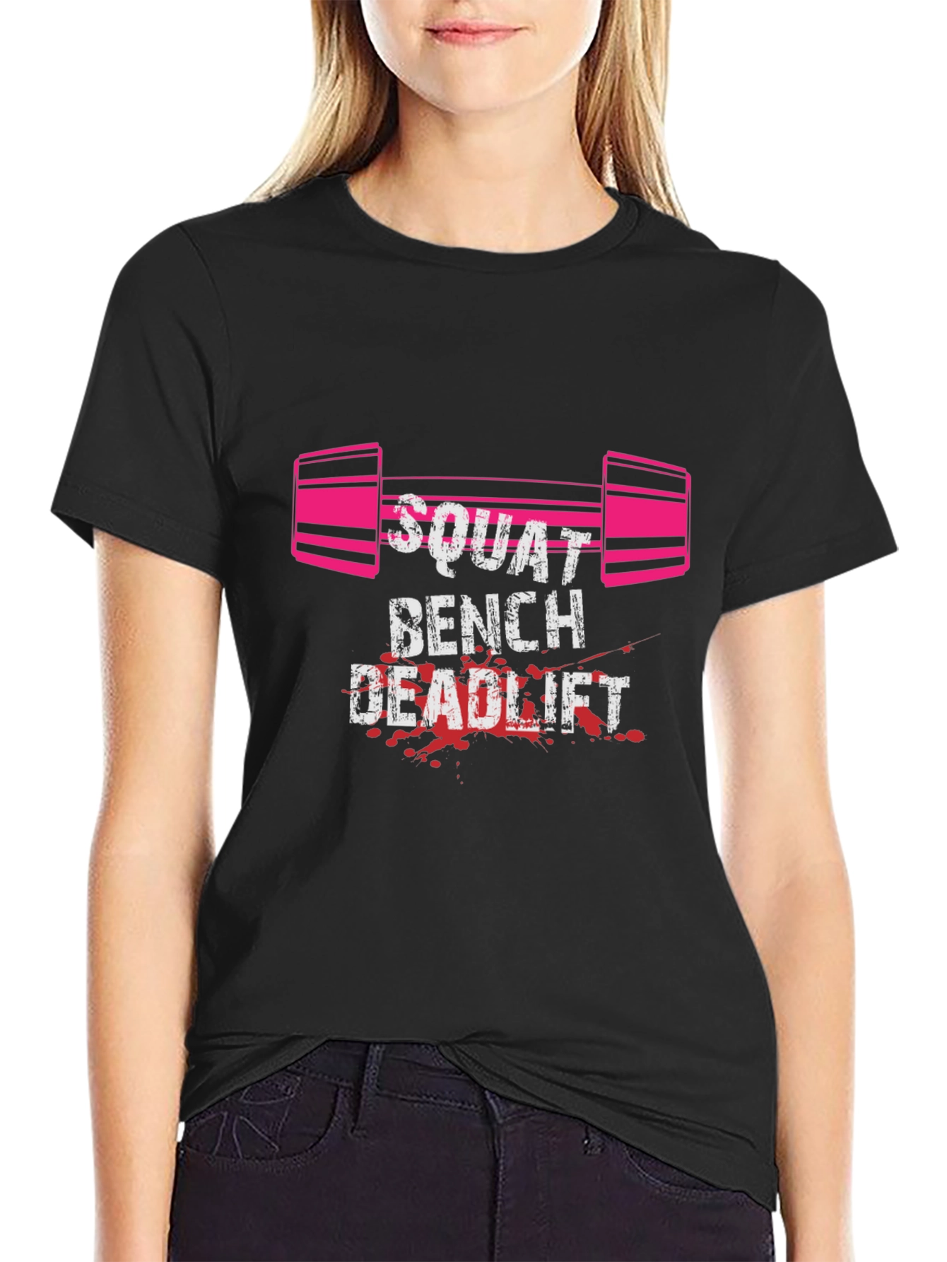 Squat Bench Deadlift Graphic Tee - Black