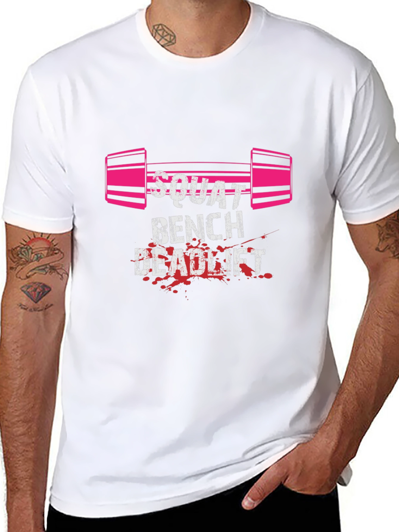 Squat Bench Deadlift Graphic Tee - Black