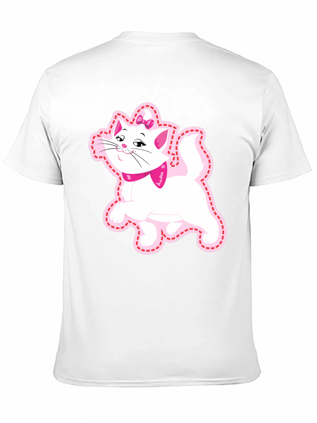 Cute Cat Graphic Tee - Marie Aristocats Style