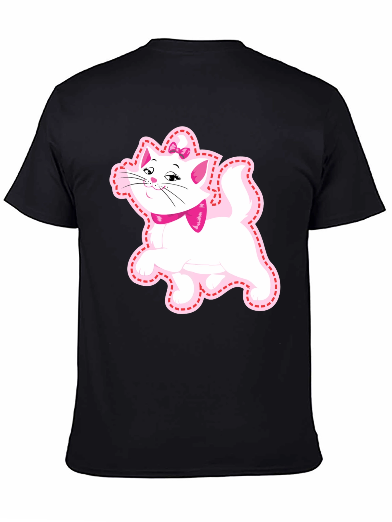 Cute Cat Graphic Tee - Marie Aristocats Style