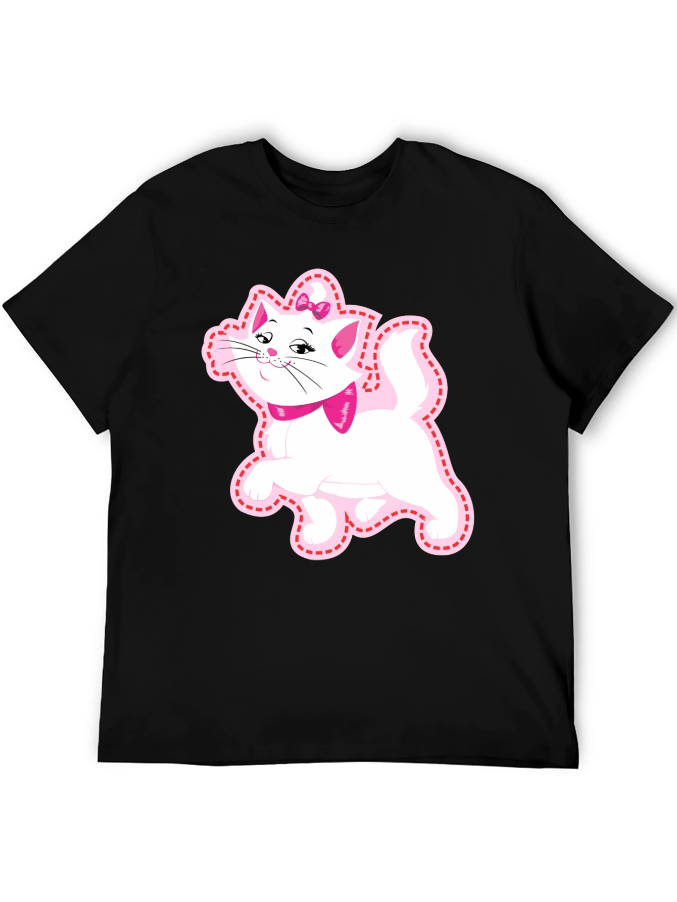 Cute Cat Graphic Tee - Marie Aristocats Style