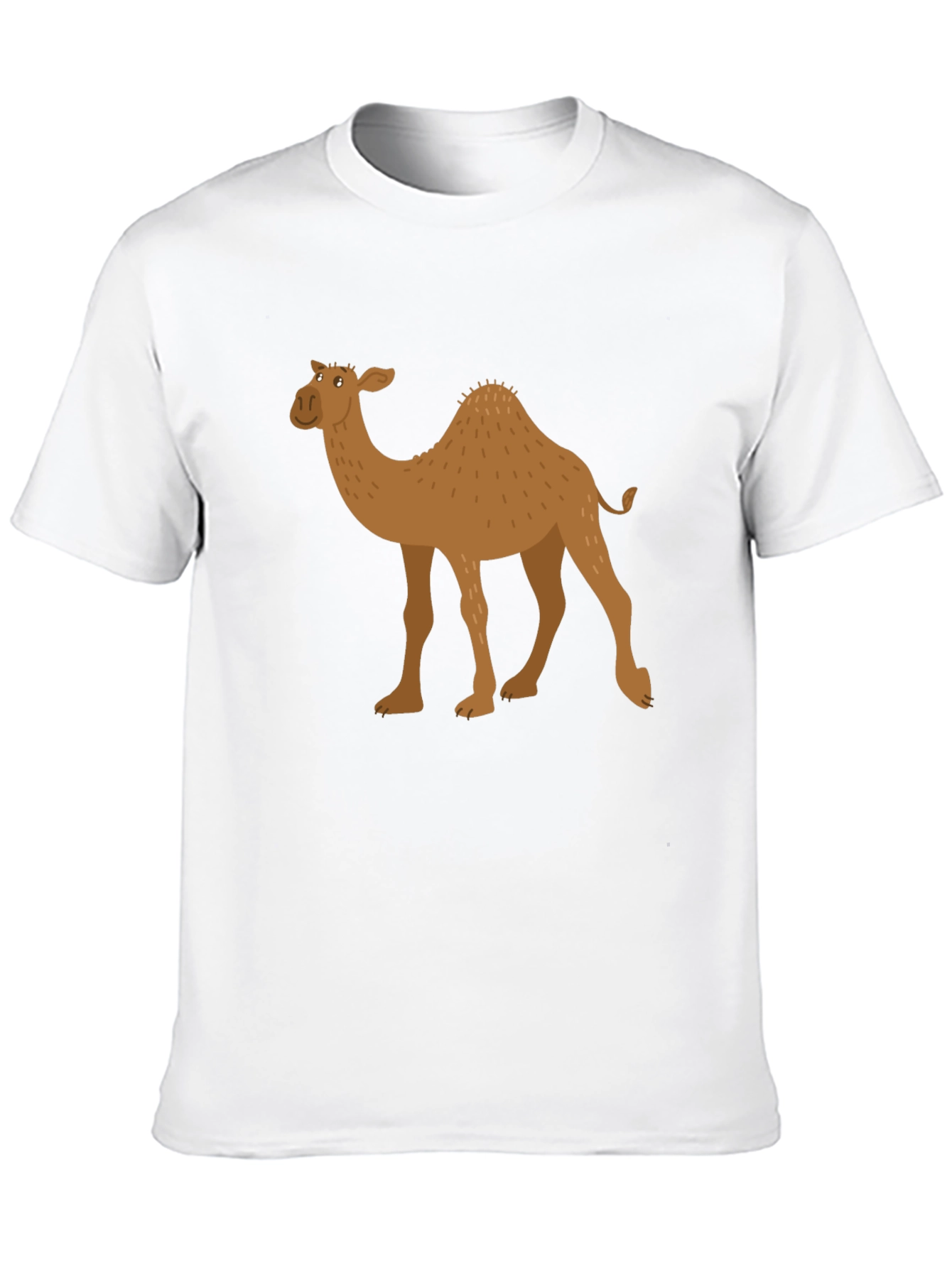 Camel Graphic Tee - Black Cotton T-Shirt