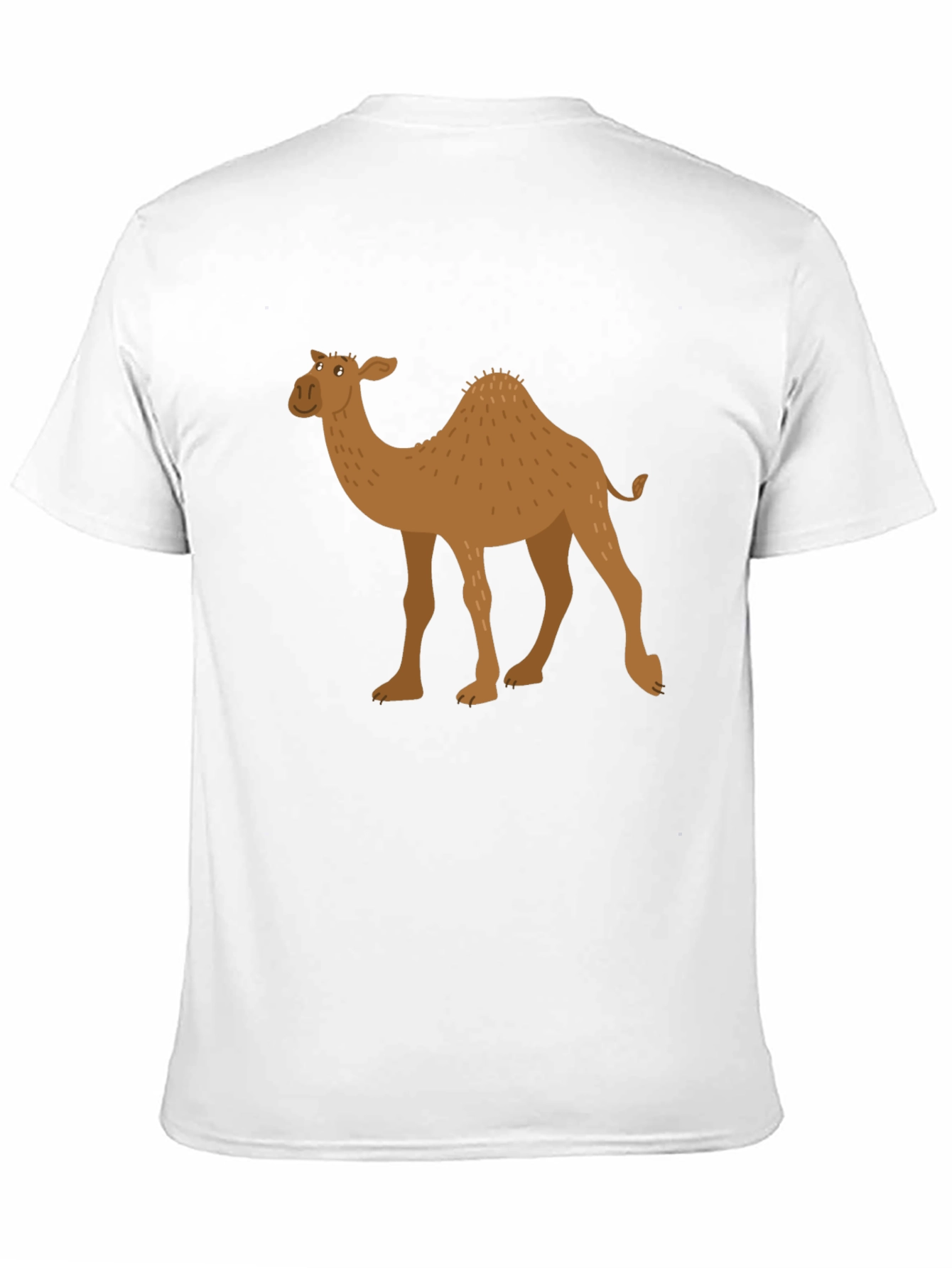 Camel Graphic Tee - Black Cotton T-Shirt