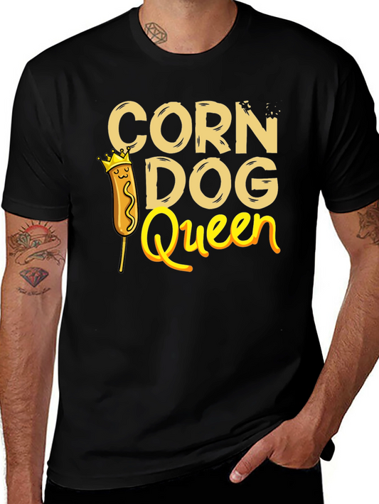 Corn Dog Queen Graphic T-Shirt - Novelty Tee