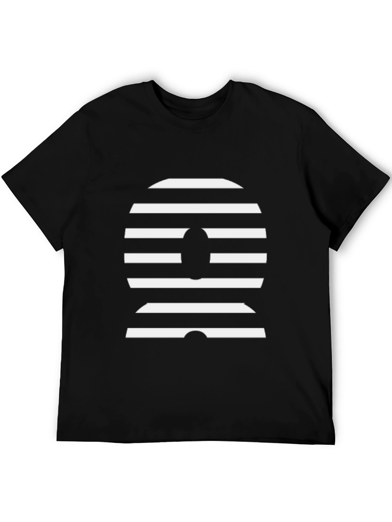 Striped Graphic Tee - Modern Design