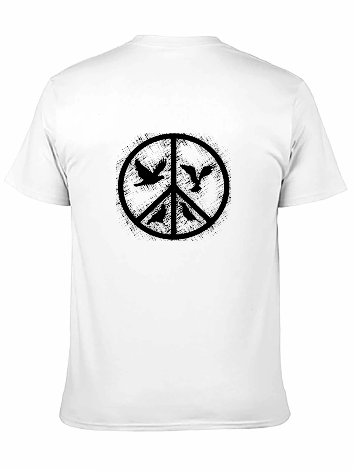 Peace Sign Birds Graphic T-Shirt