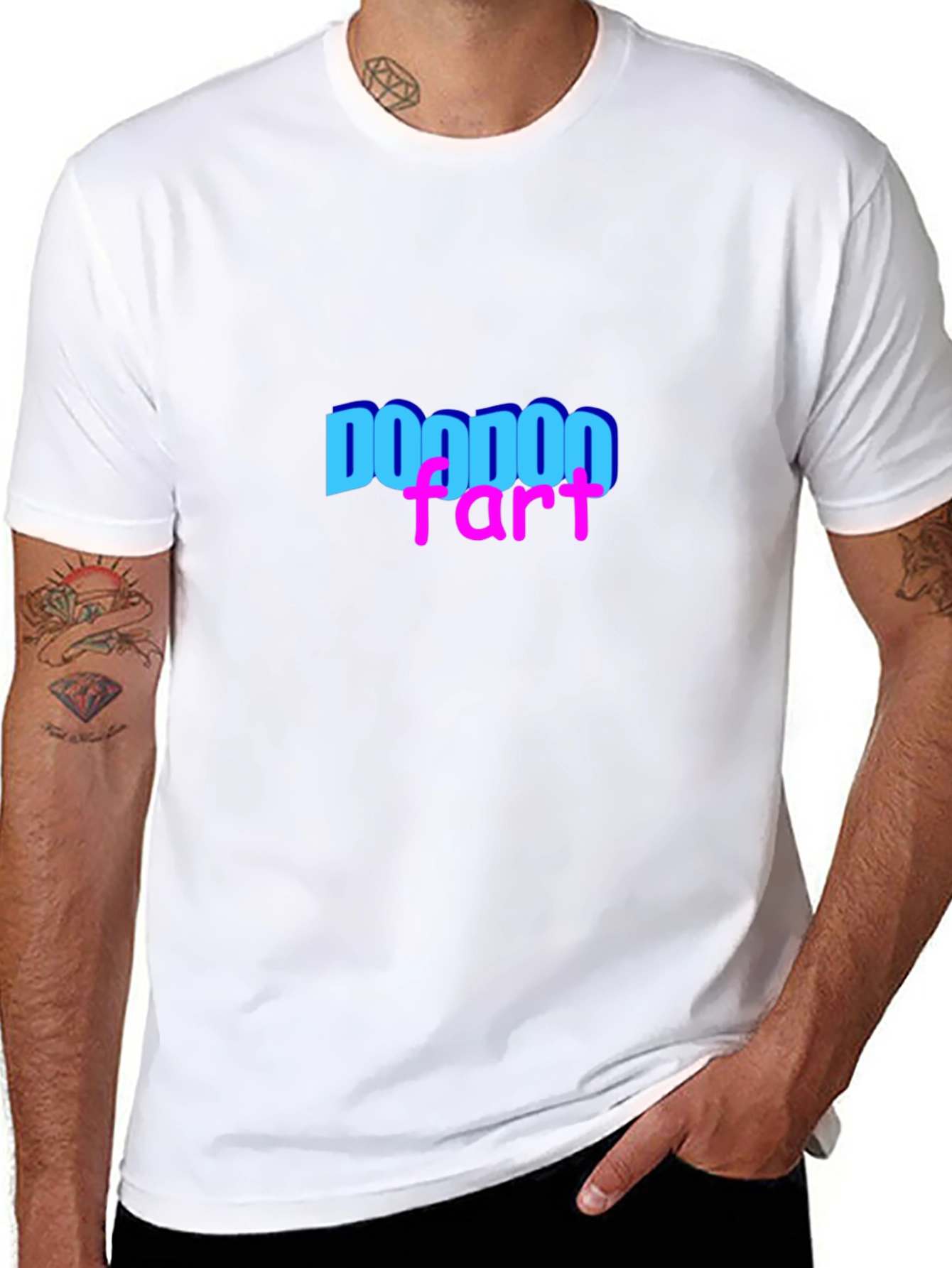 Doodoo Fart Graphic Tee - Black Casual T-Shirt