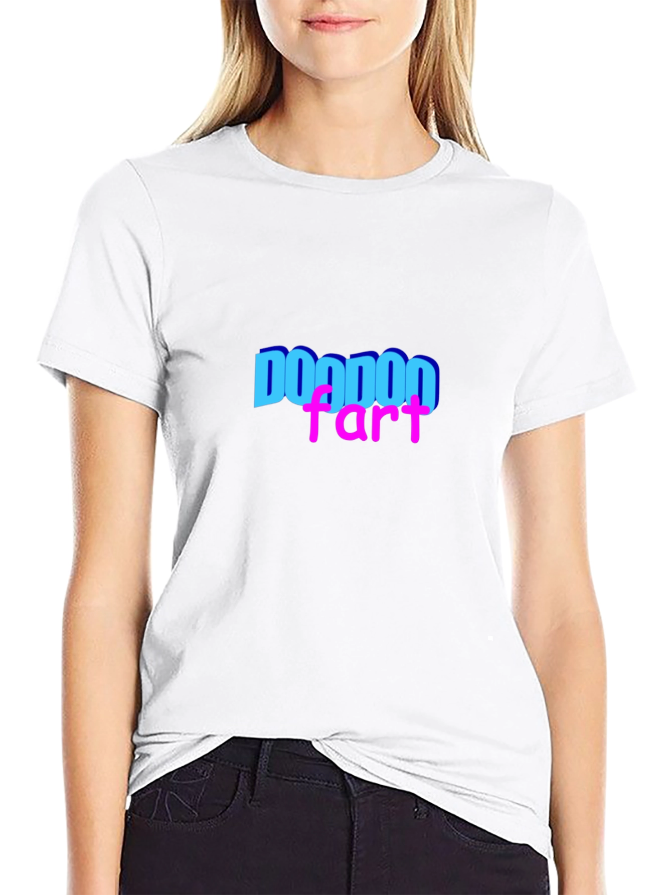 Doodoo Fart Graphic Tee - Black Casual T-Shirt