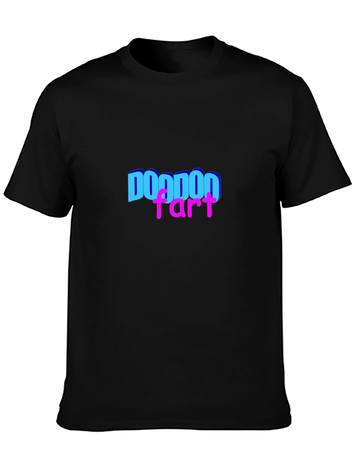 Doodoo Fart Graphic Tee - Black Casual T-Shirt