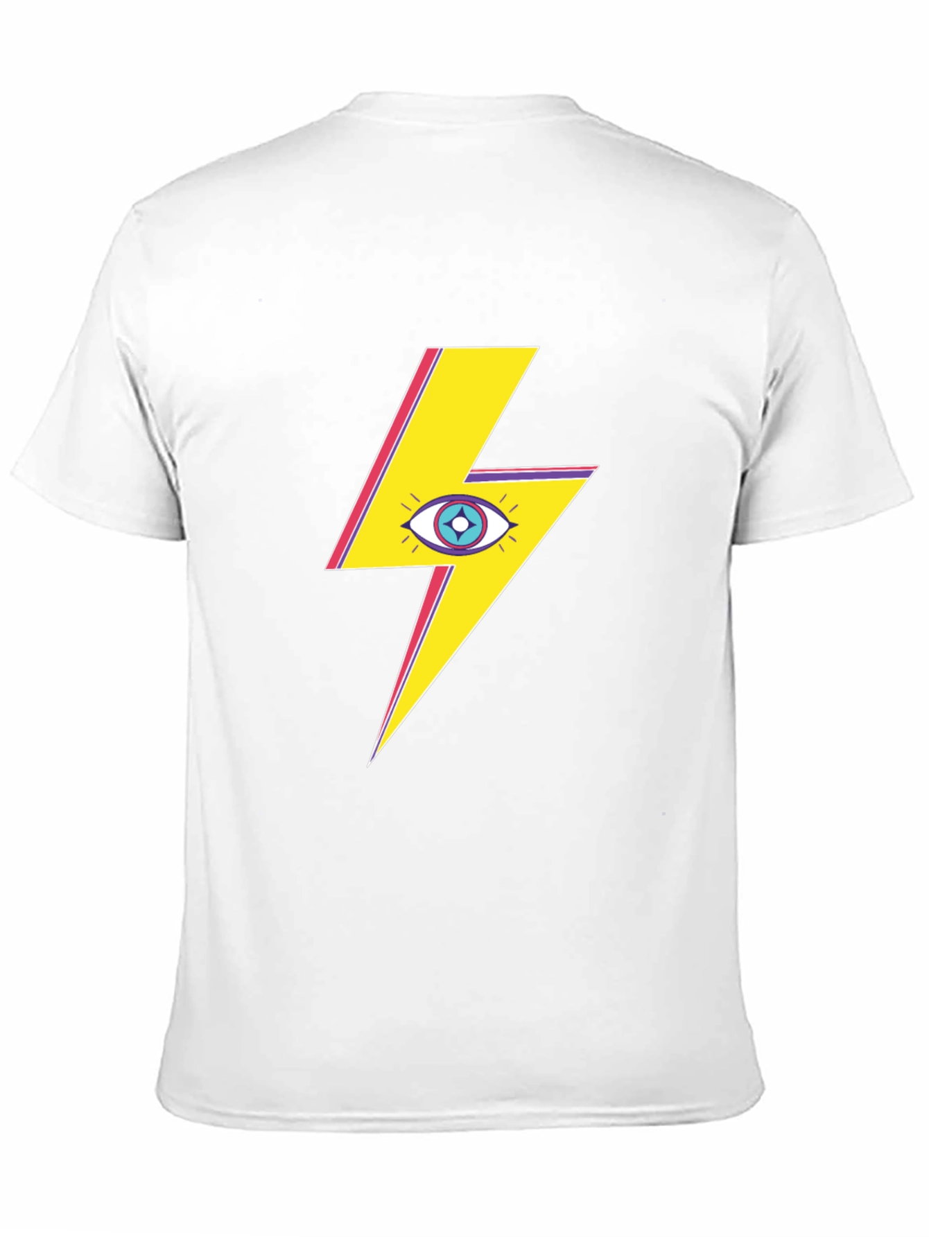 Eye Lightning Bolt Graphic Tee - Black