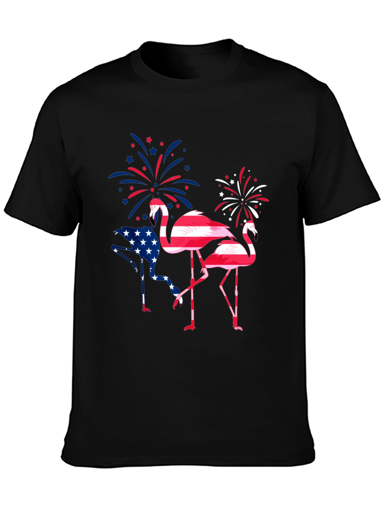 Patriotic Flamingo Graphic Tee