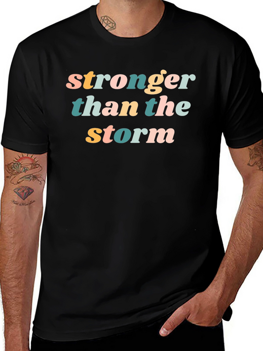 Stronger Than The Storm Black T-Shirt