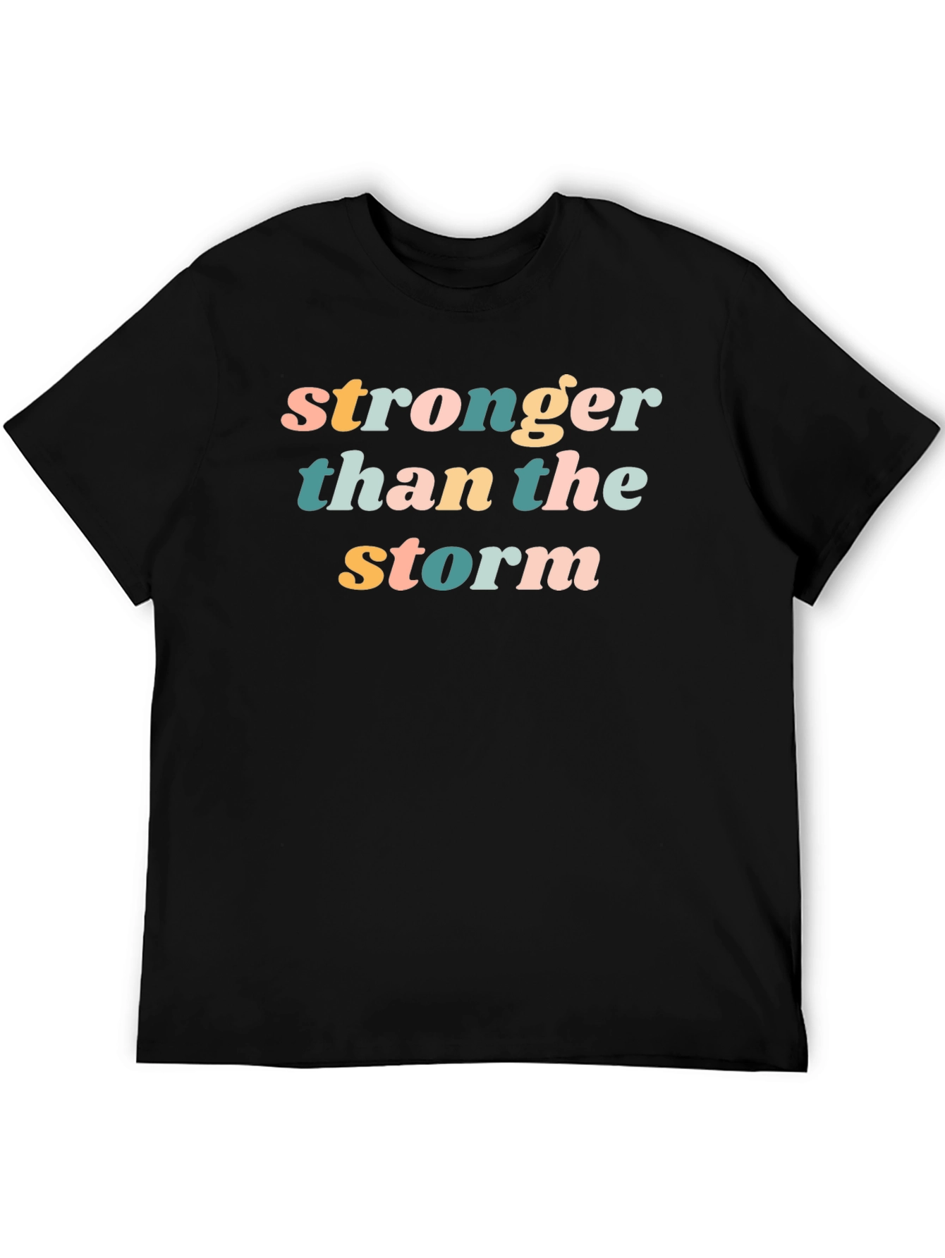Stronger Than The Storm Black T-Shirt