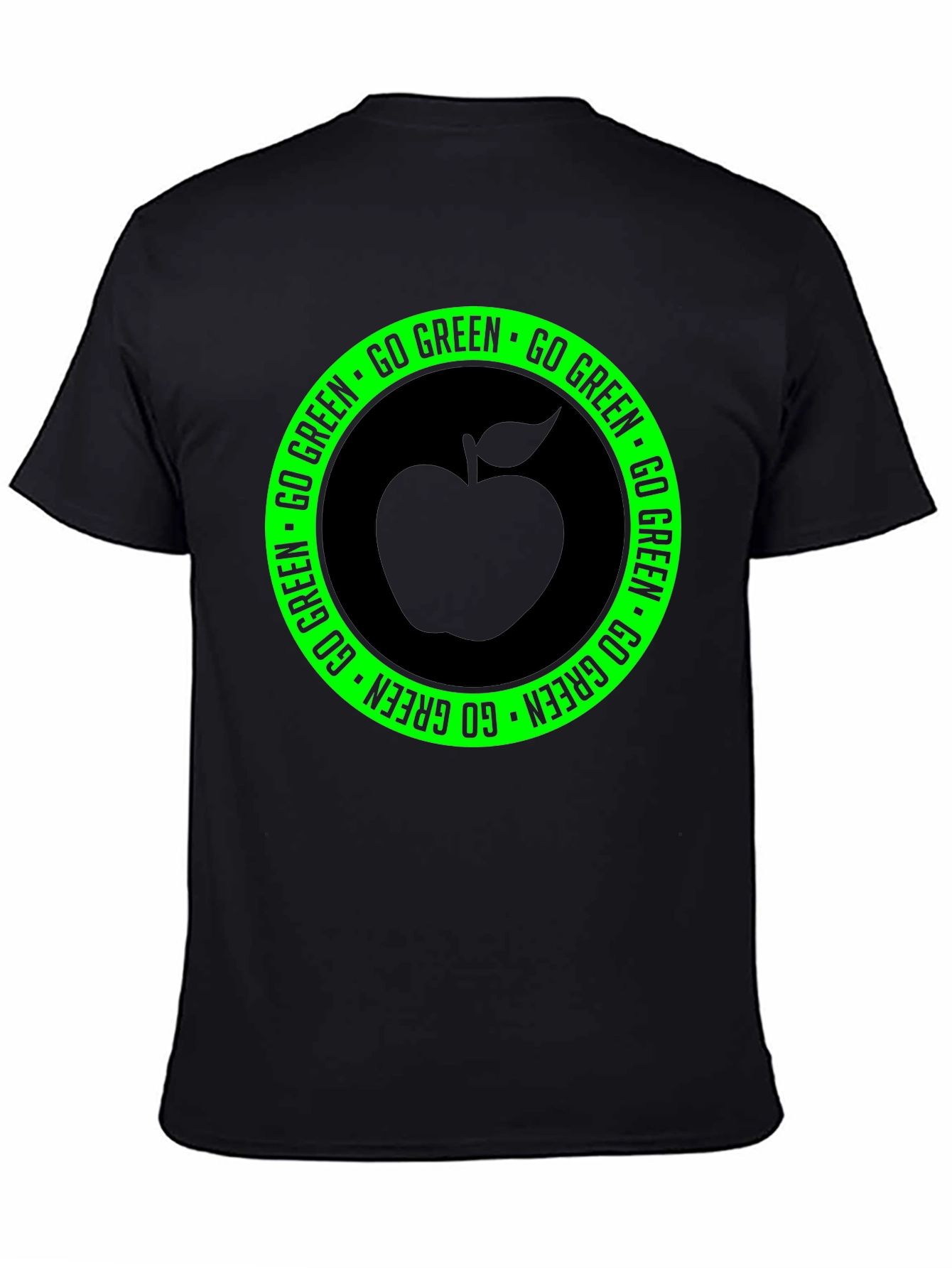 Go Green Apple Graphic T-Shirt