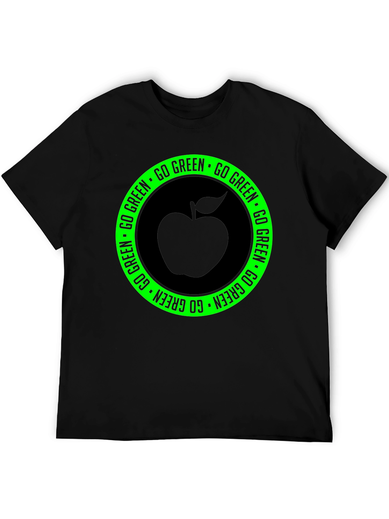 Go Green Apple Graphic T-Shirt