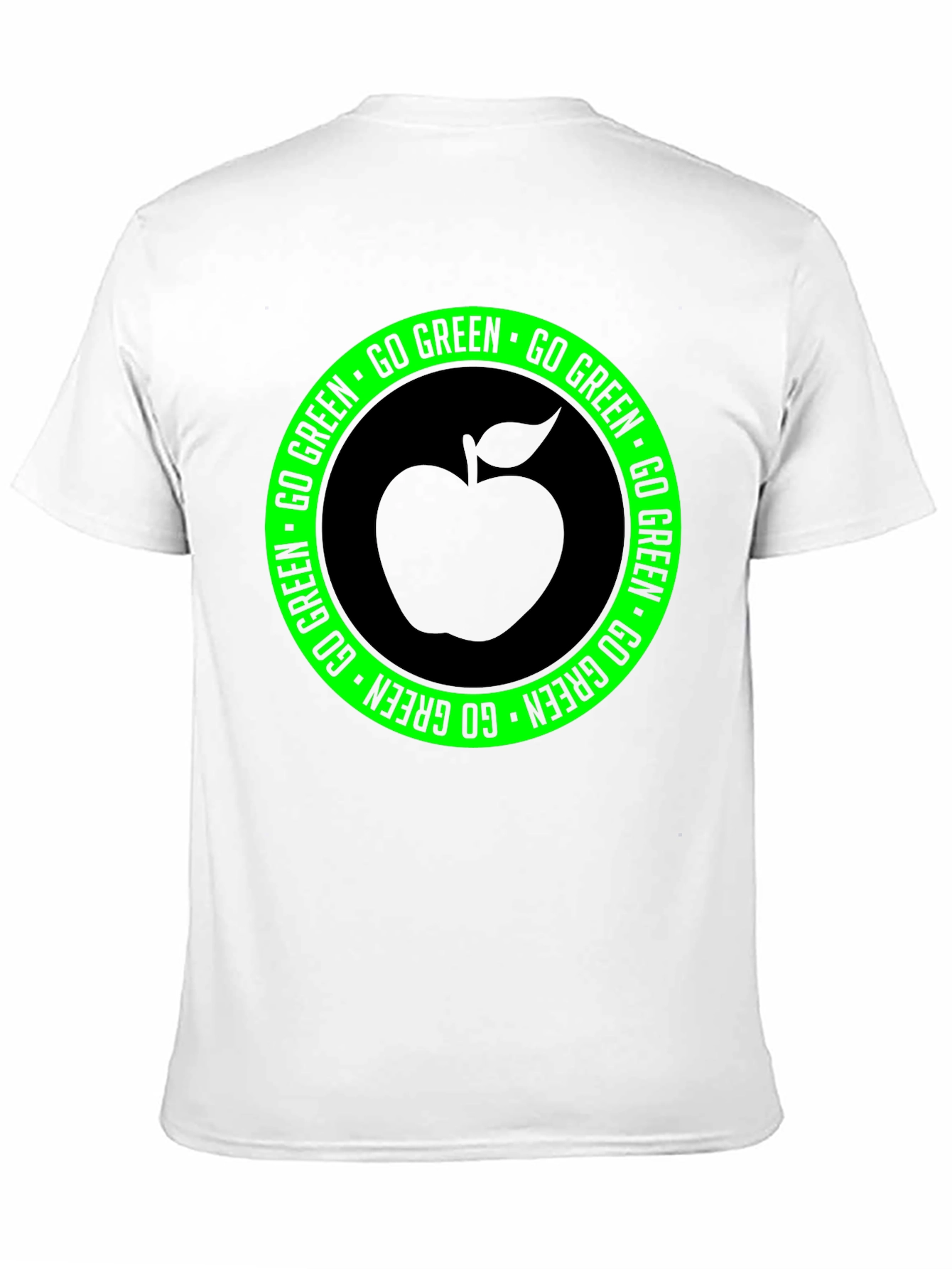 Go Green Apple Graphic T-Shirt