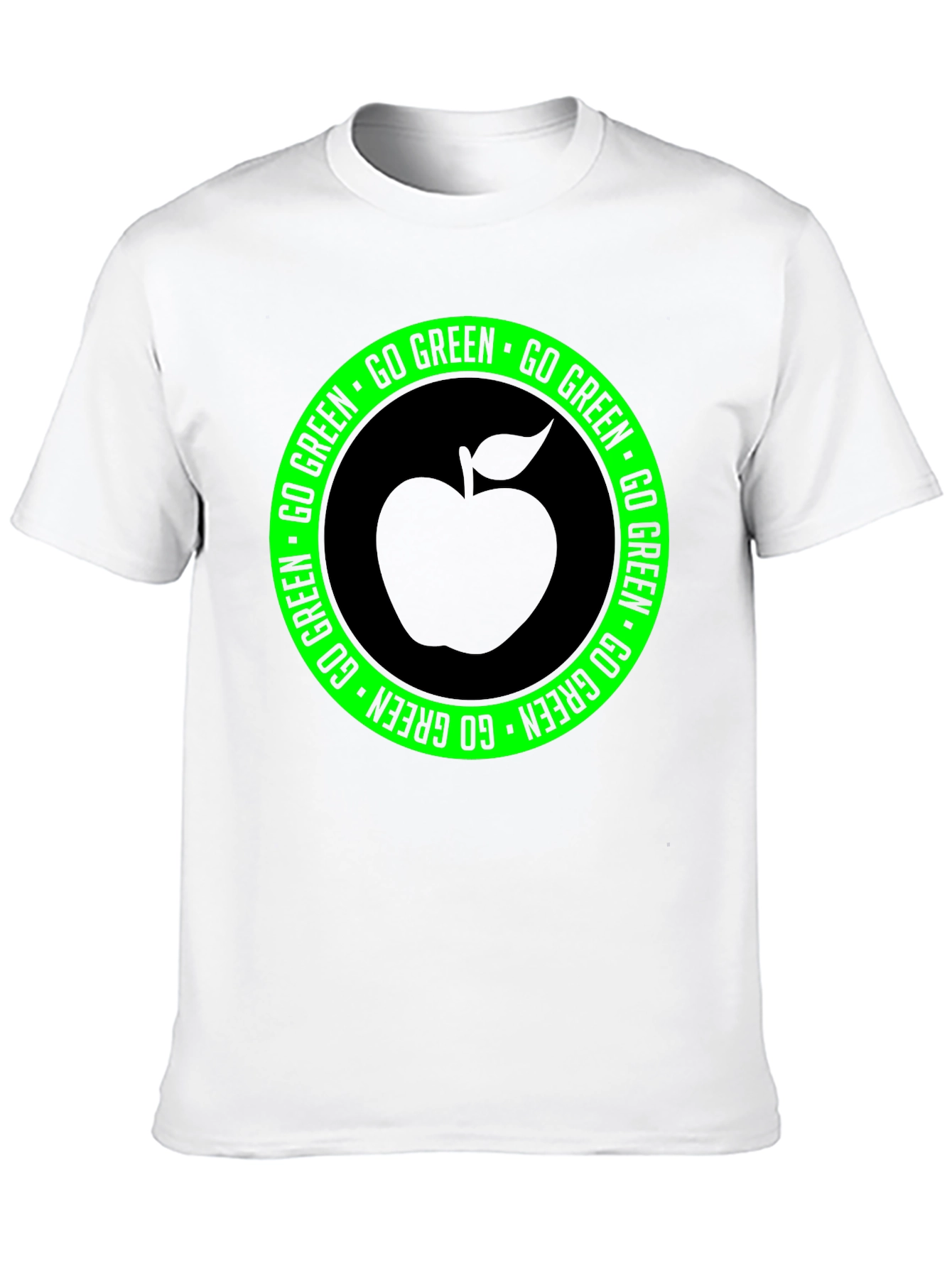 Go Green Apple Graphic T-Shirt